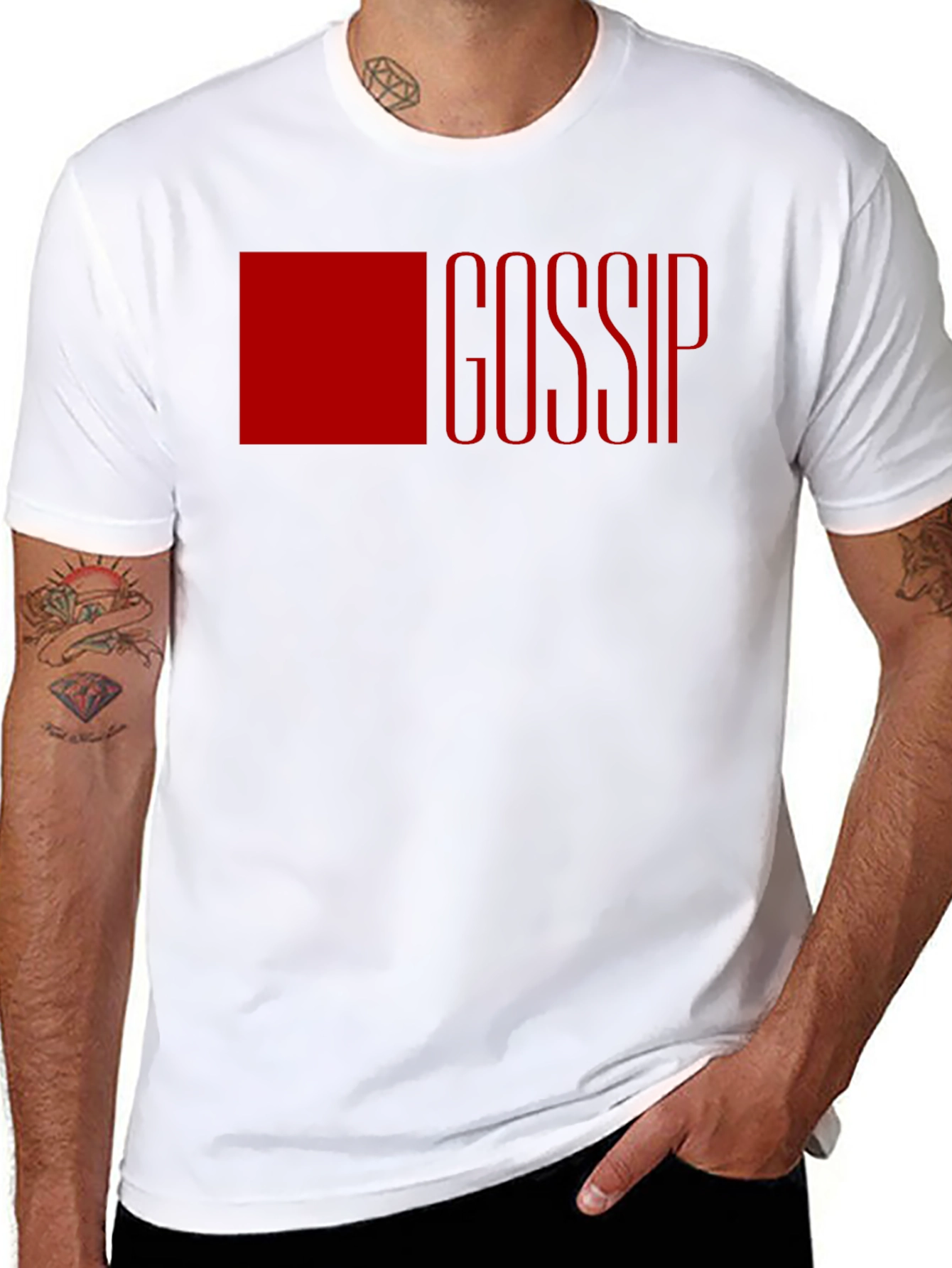 Gossip Graphic Tee - Bold & Trendy Black T-Shirt
