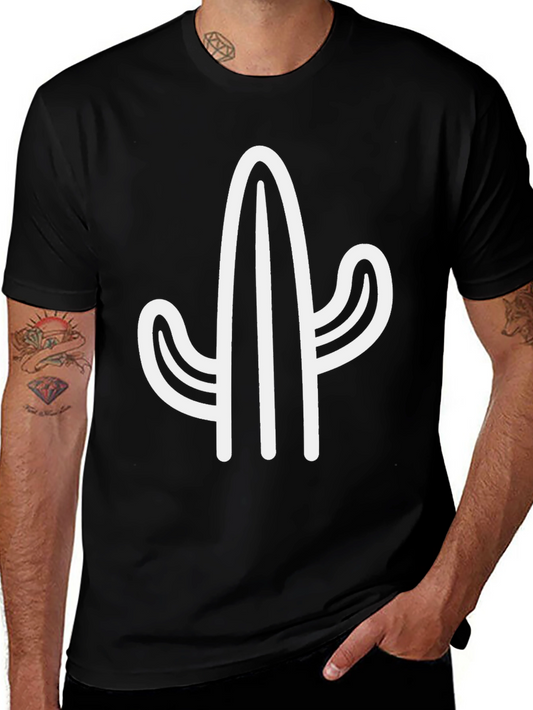 Cactus Graphic Tee - Stylish & Unique Black T-Shirt