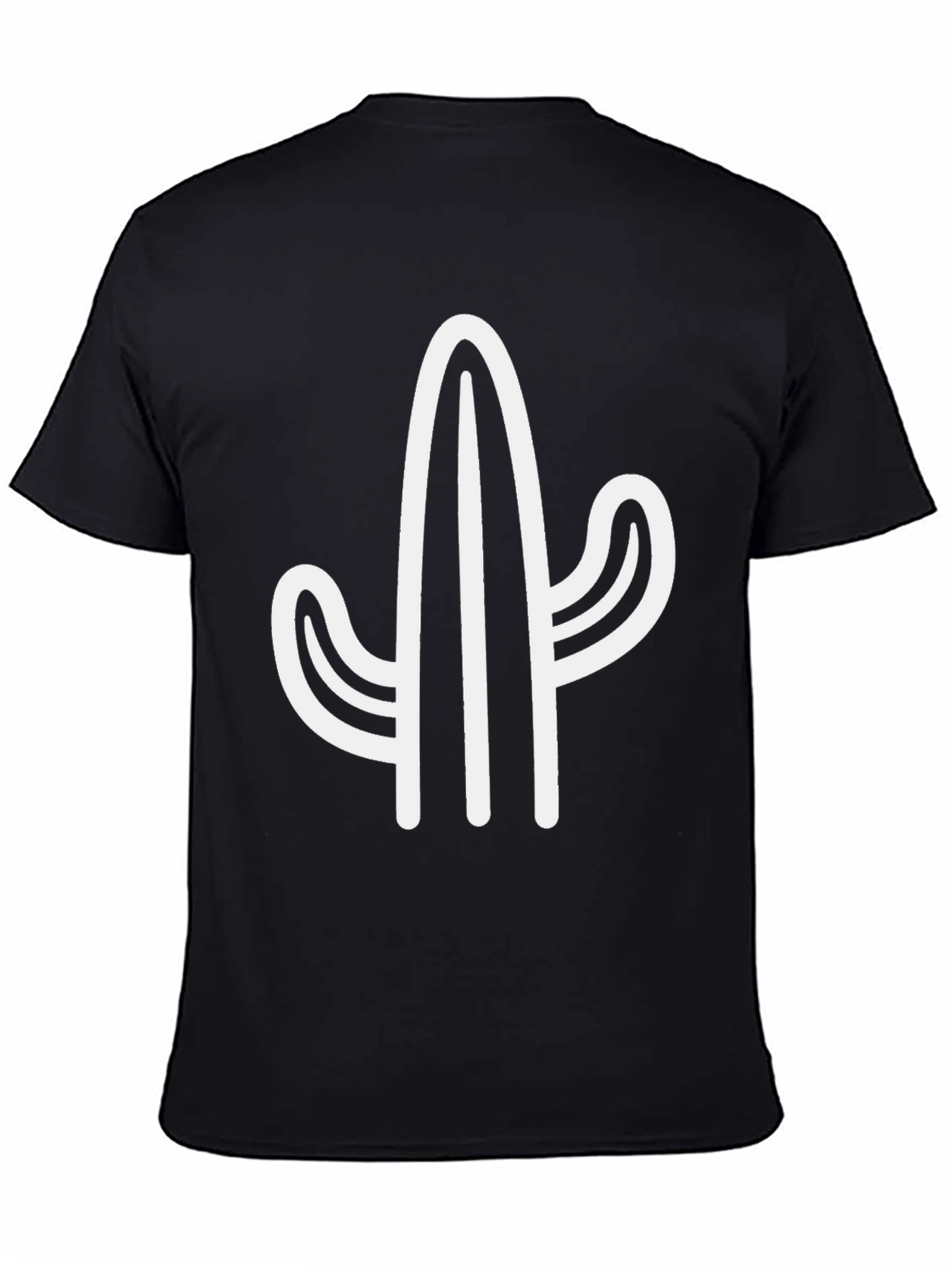 Cactus Graphic Tee - Stylish & Unique Black T-Shirt
