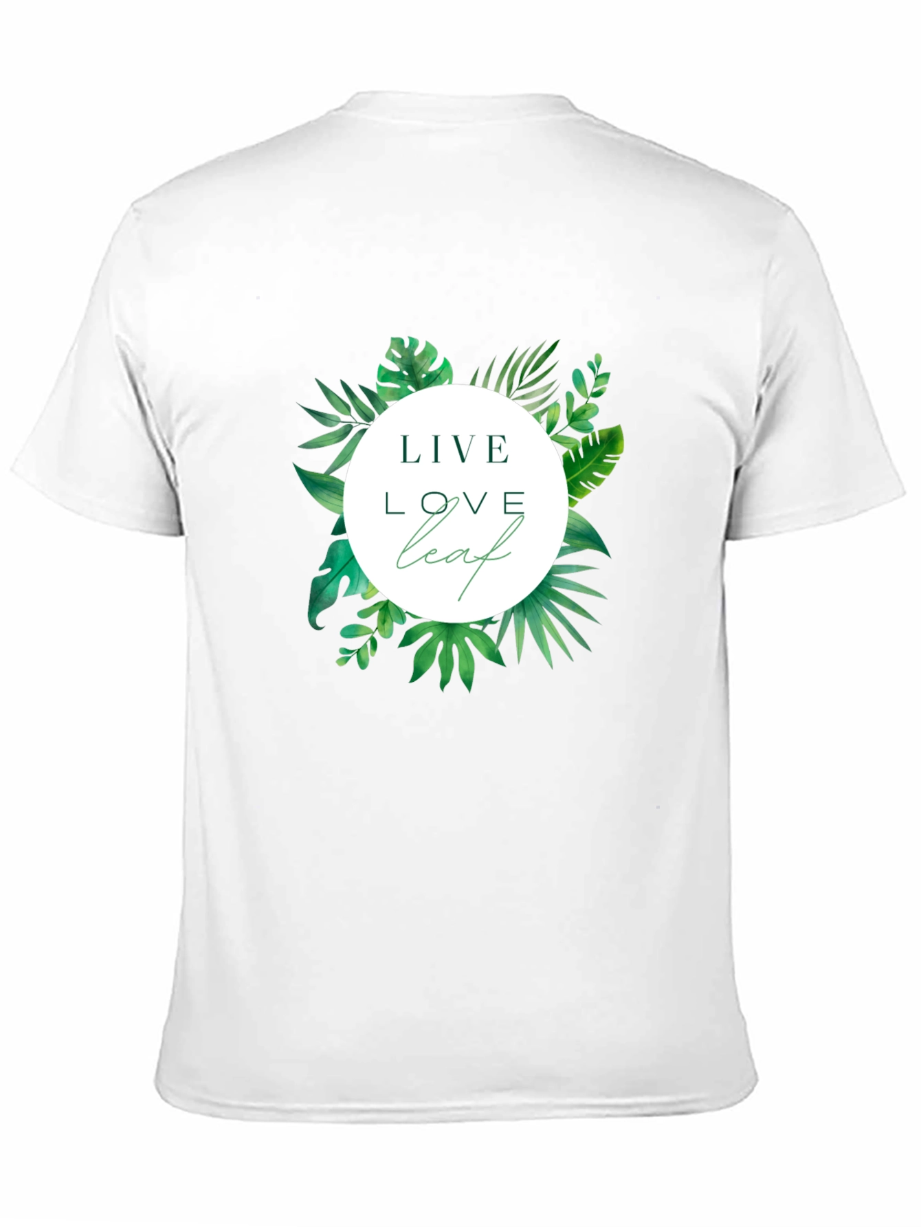 Live Love Leaf Black T-Shirt