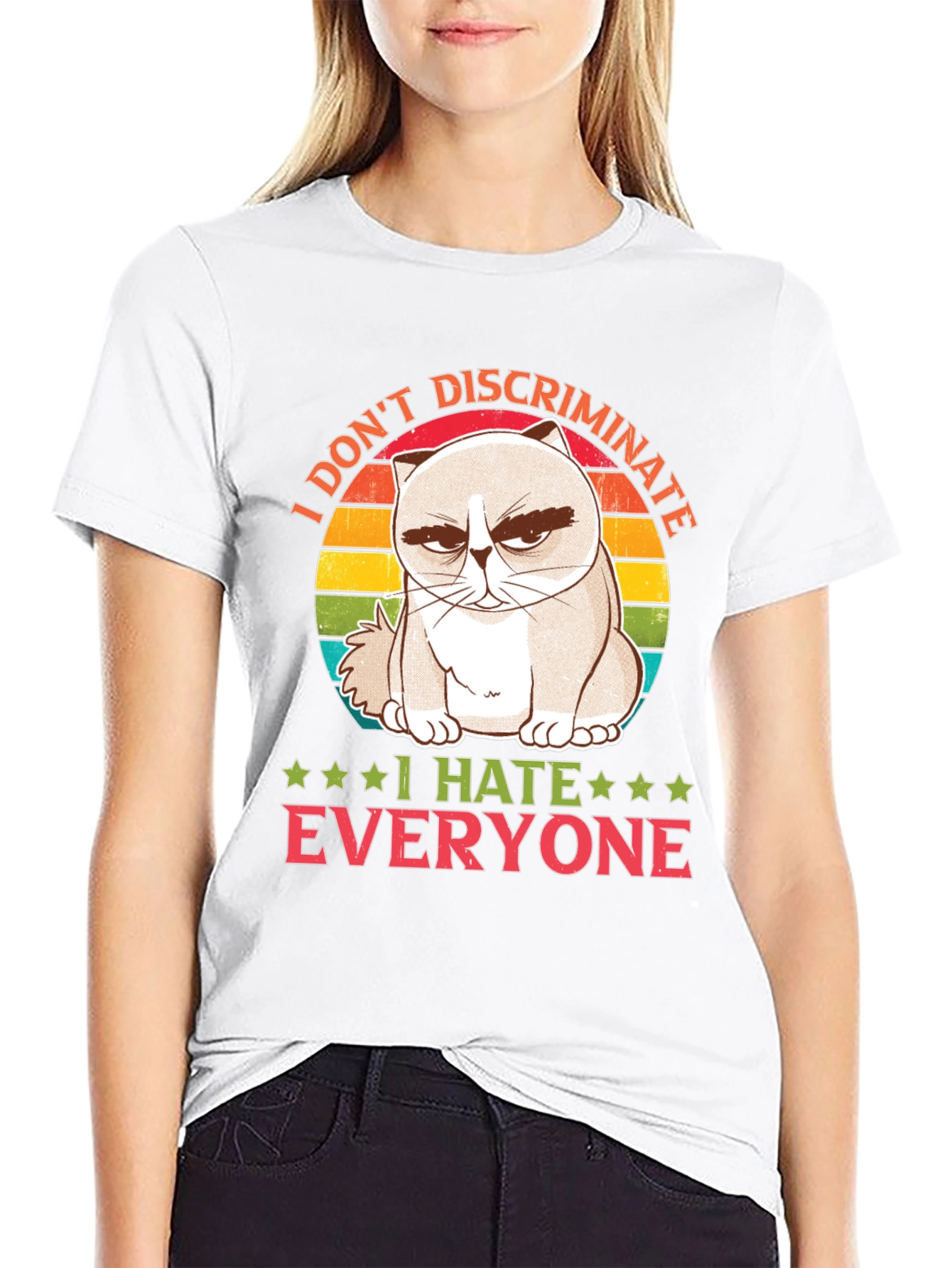 Grumpy Cat I Hate Everyone T-Shirt