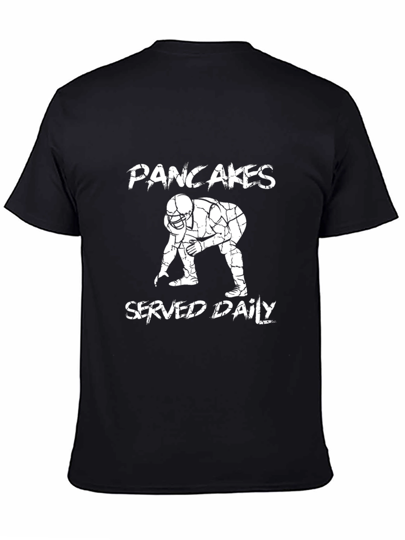 Pancakes Served Daily Football Graphic T-Shirt