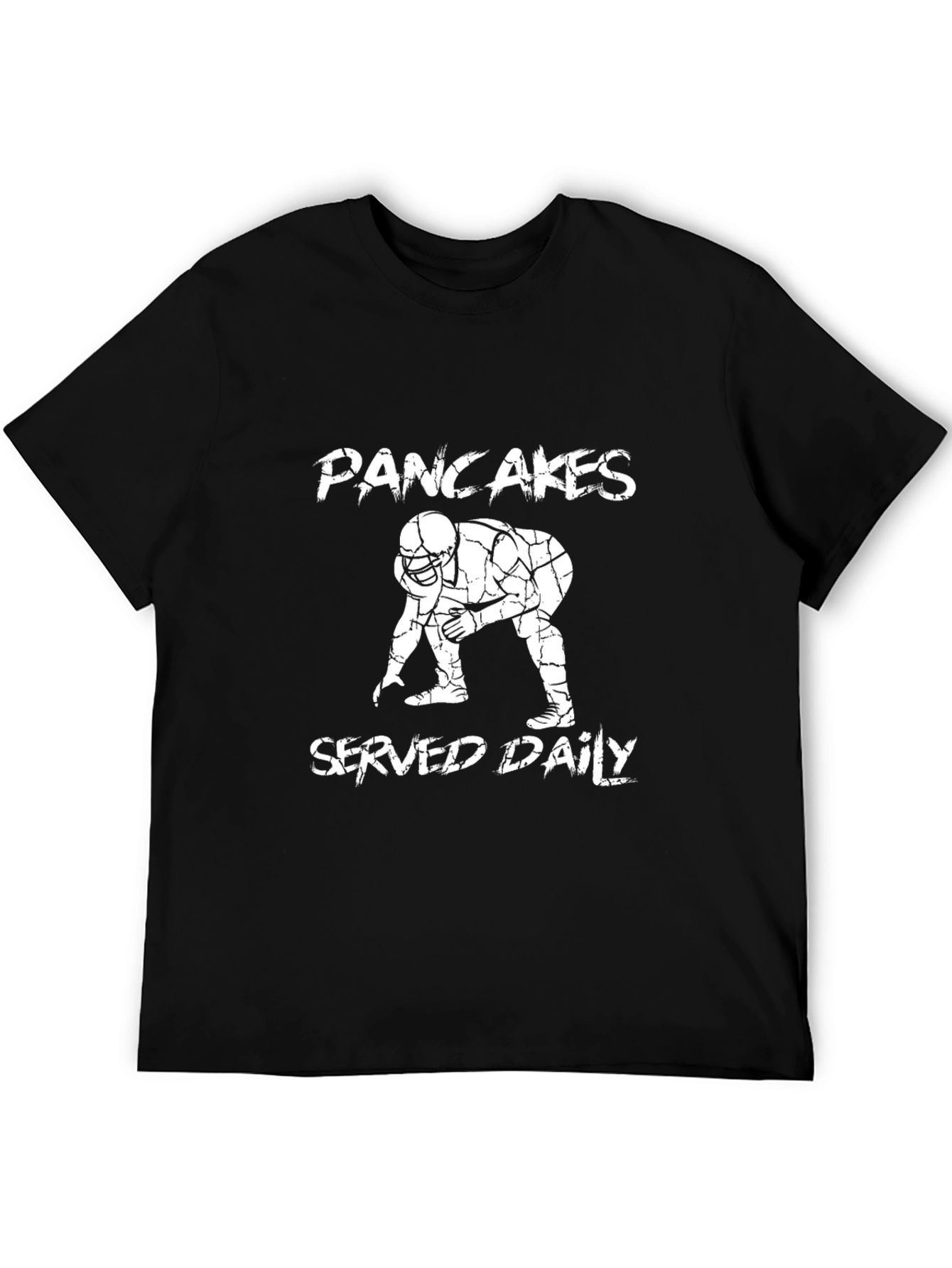 Pancakes Served Daily Football Graphic T-Shirt