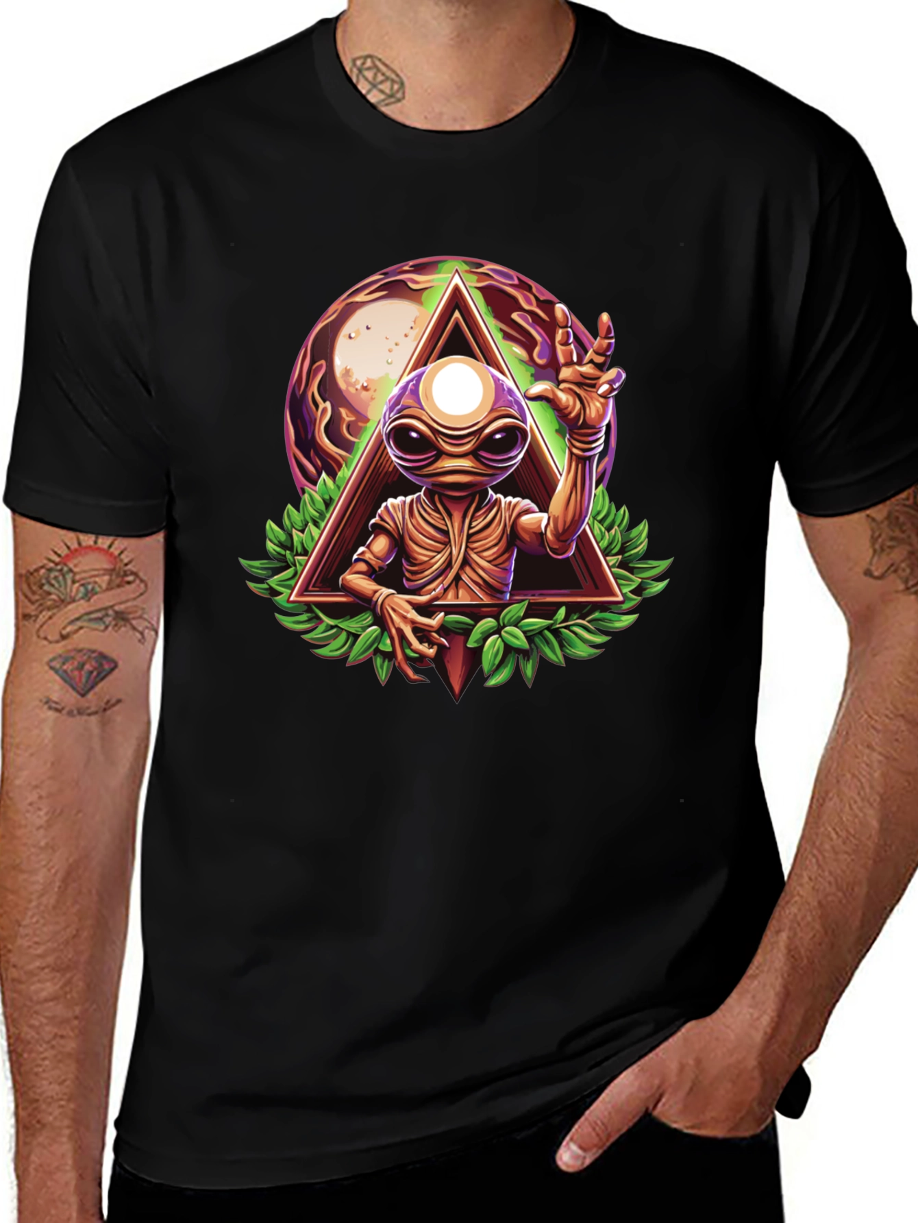 Alien Abduction Graphic T-Shirt