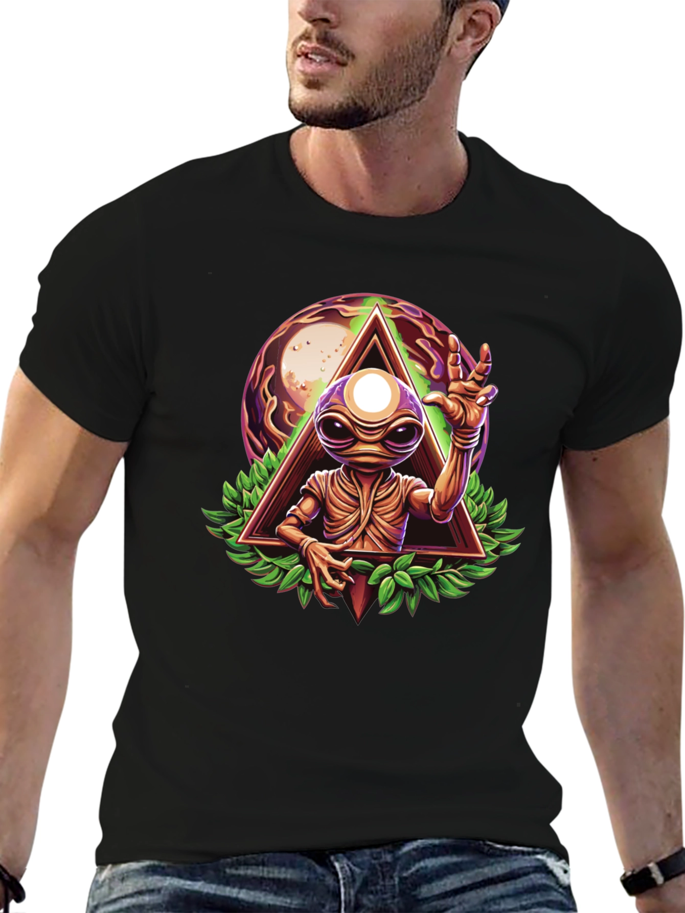 Alien Abduction Graphic T-Shirt