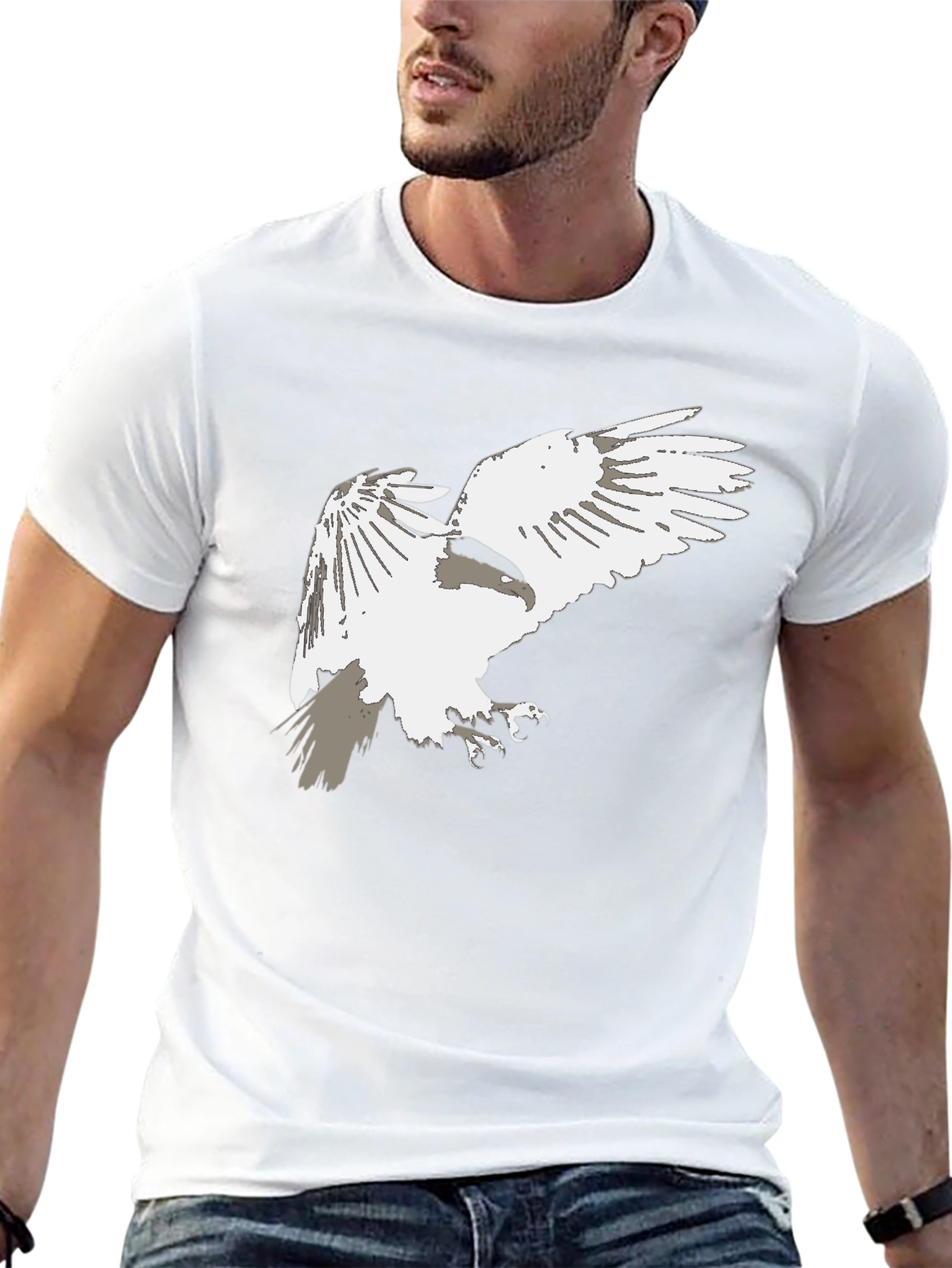 Eagle Graphic Print T-Shirt