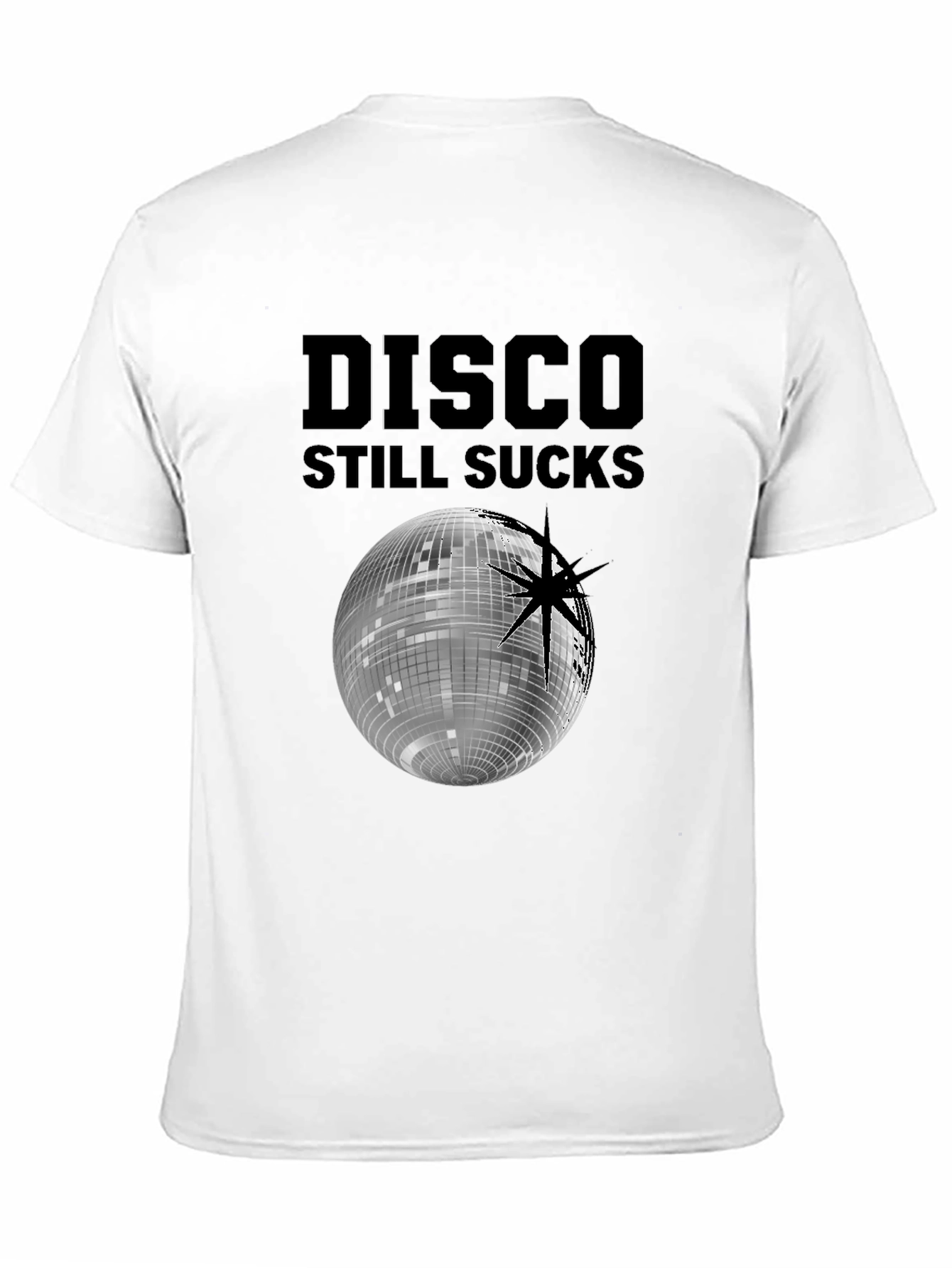 Disco Still Sucks Black Graphic T-Shirt