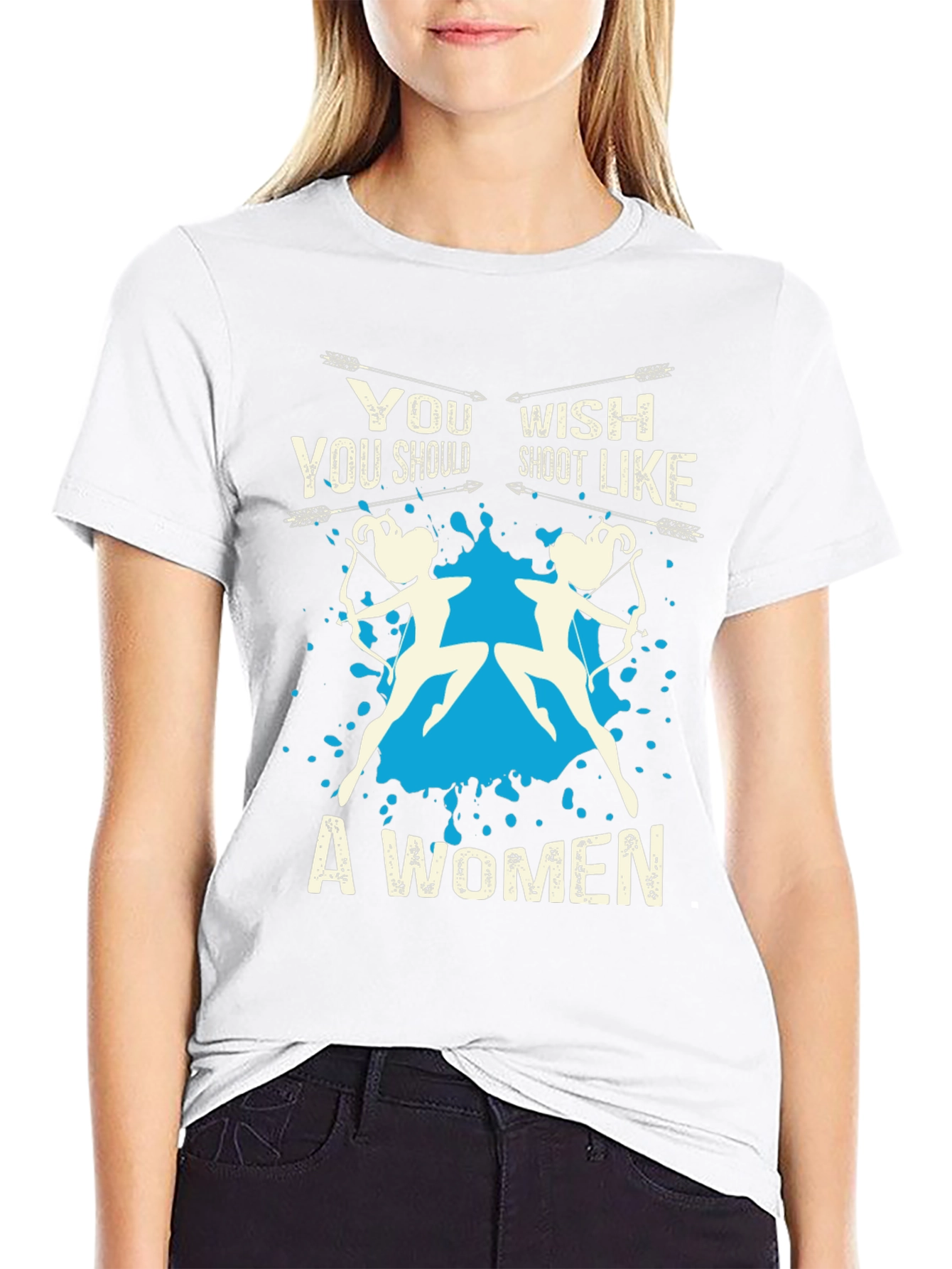 Shoot Like A Women Novelty T-Shirt