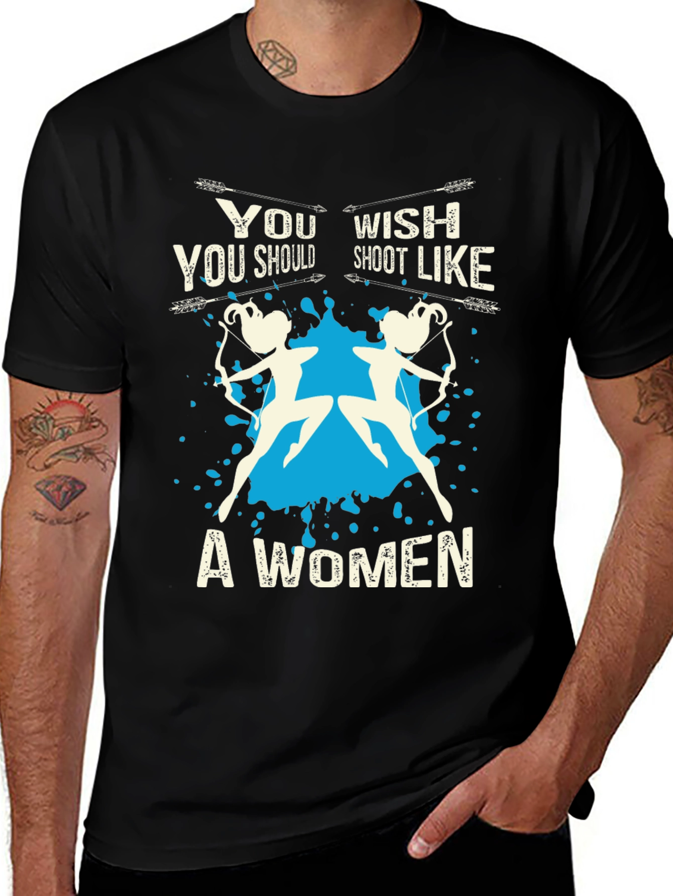 Shoot Like A Women Novelty T-Shirt