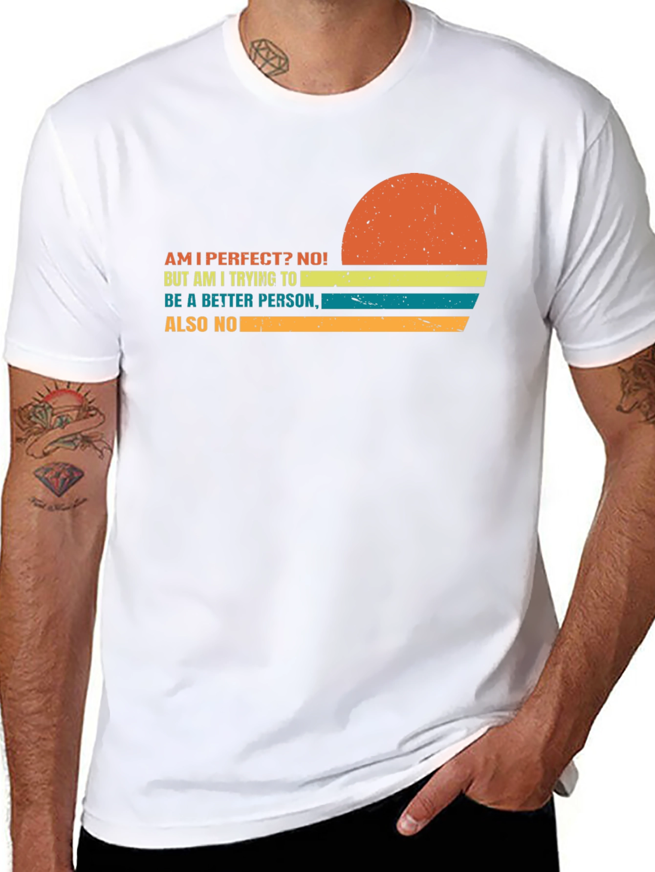 Funny Sarcastic Retro Sunset Graphic T-Shirt