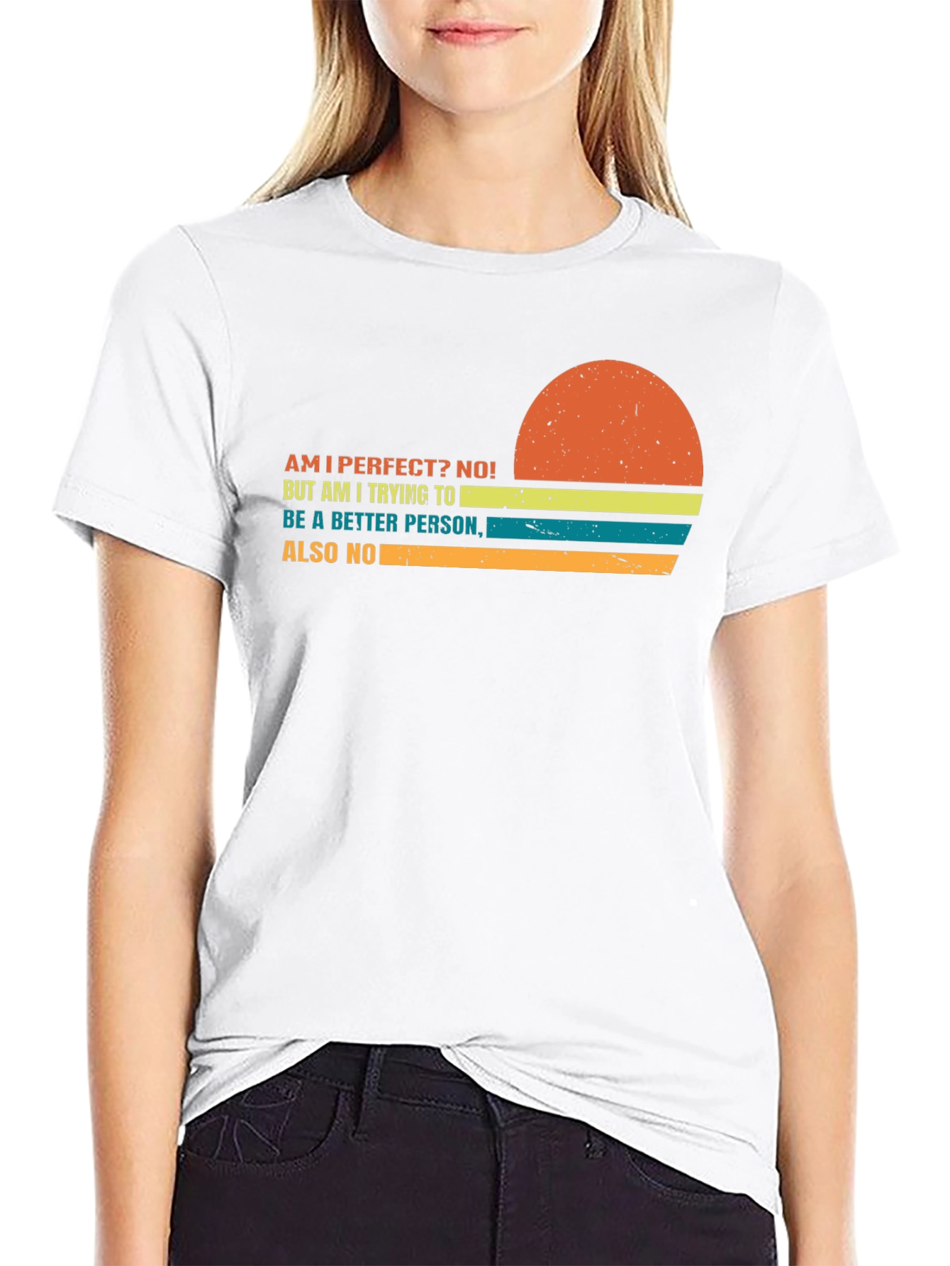 Funny Sarcastic Retro Sunset Graphic T-Shirt