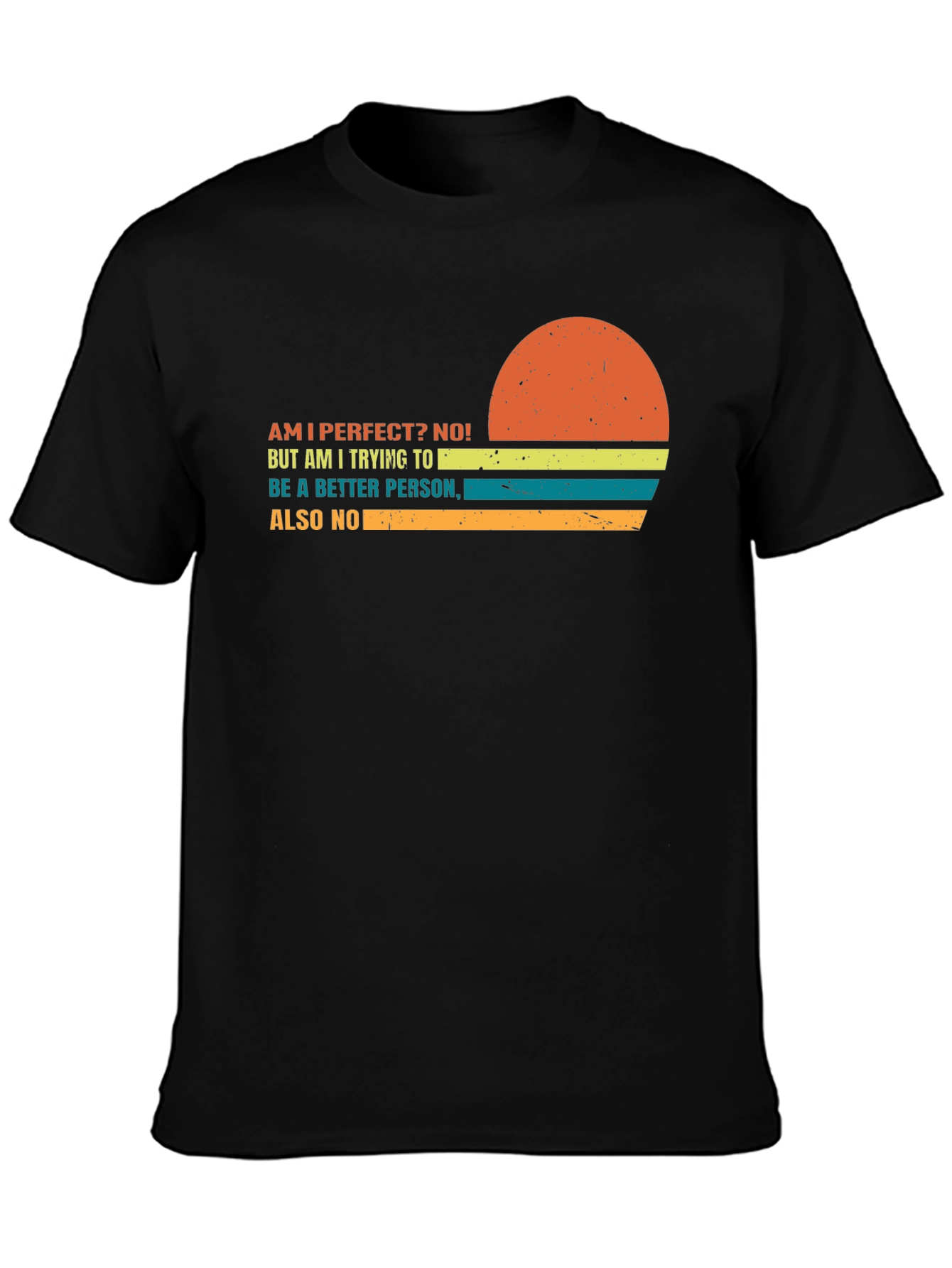 Funny Sarcastic Retro Sunset Graphic T-Shirt
