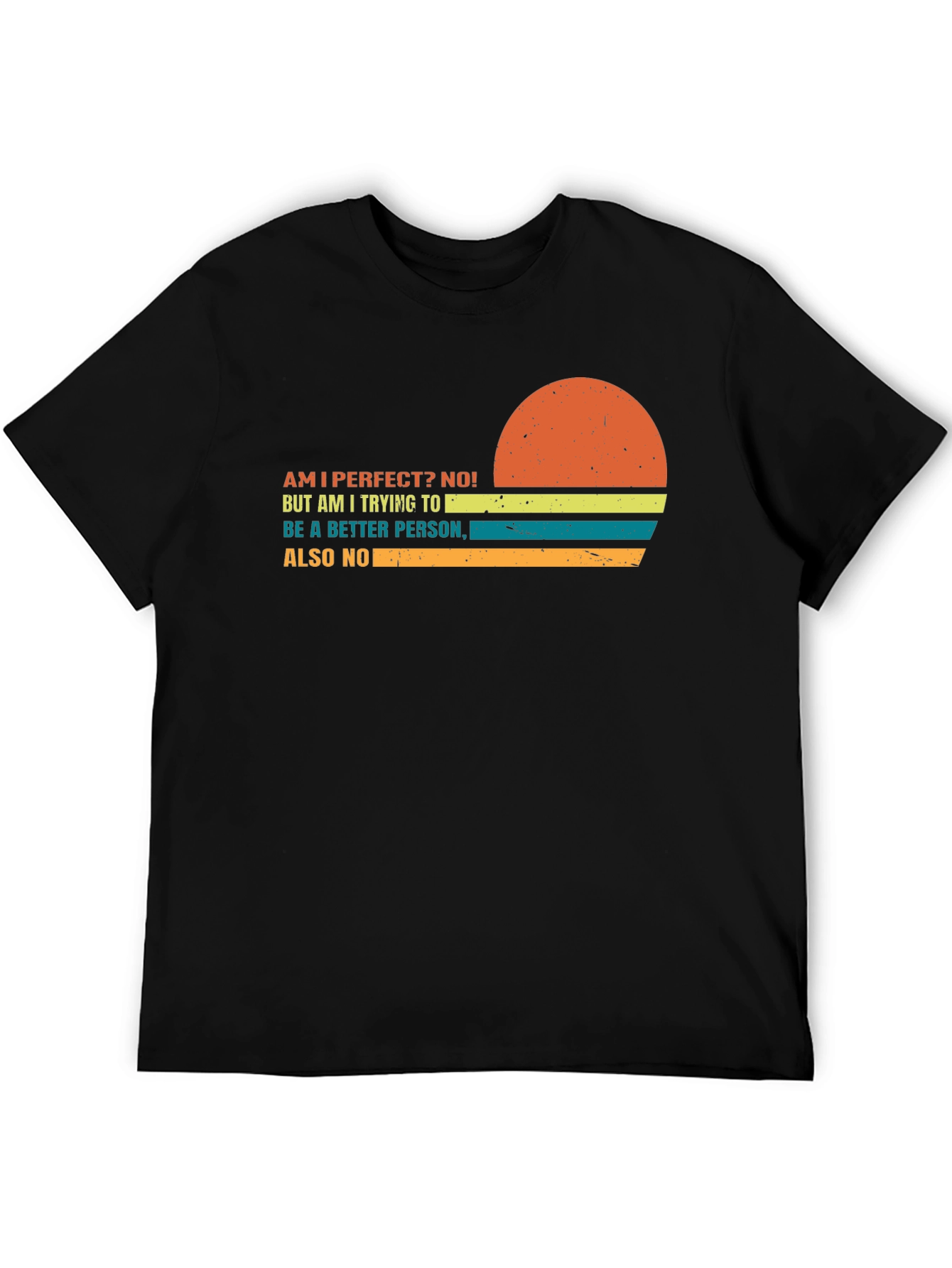 Funny Sarcastic Retro Sunset Graphic T-Shirt