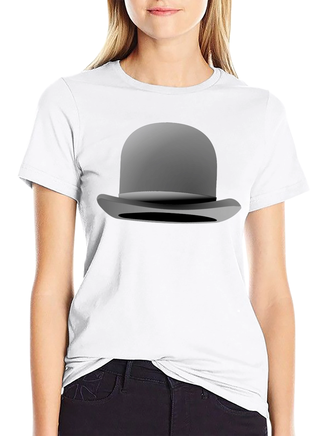 Bowler Hat Graphic Tee - Classic Style