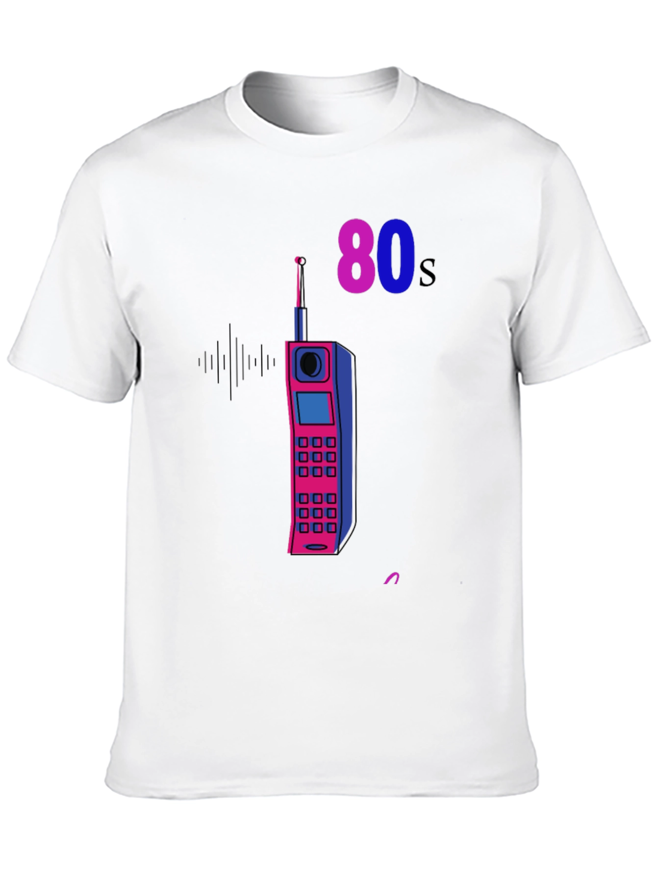 Retro 80s Phone Graphic T-Shirt