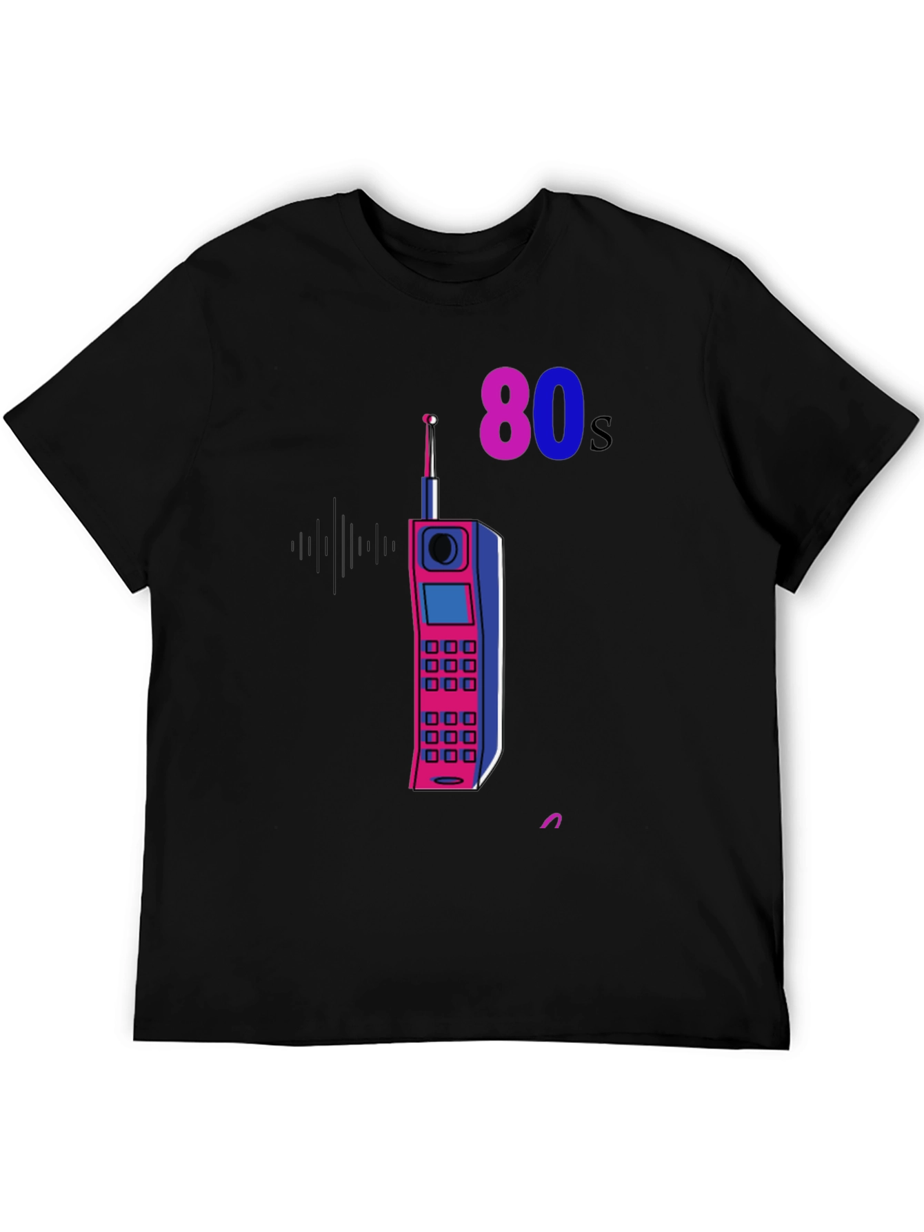Retro 80s Phone Graphic T-Shirt