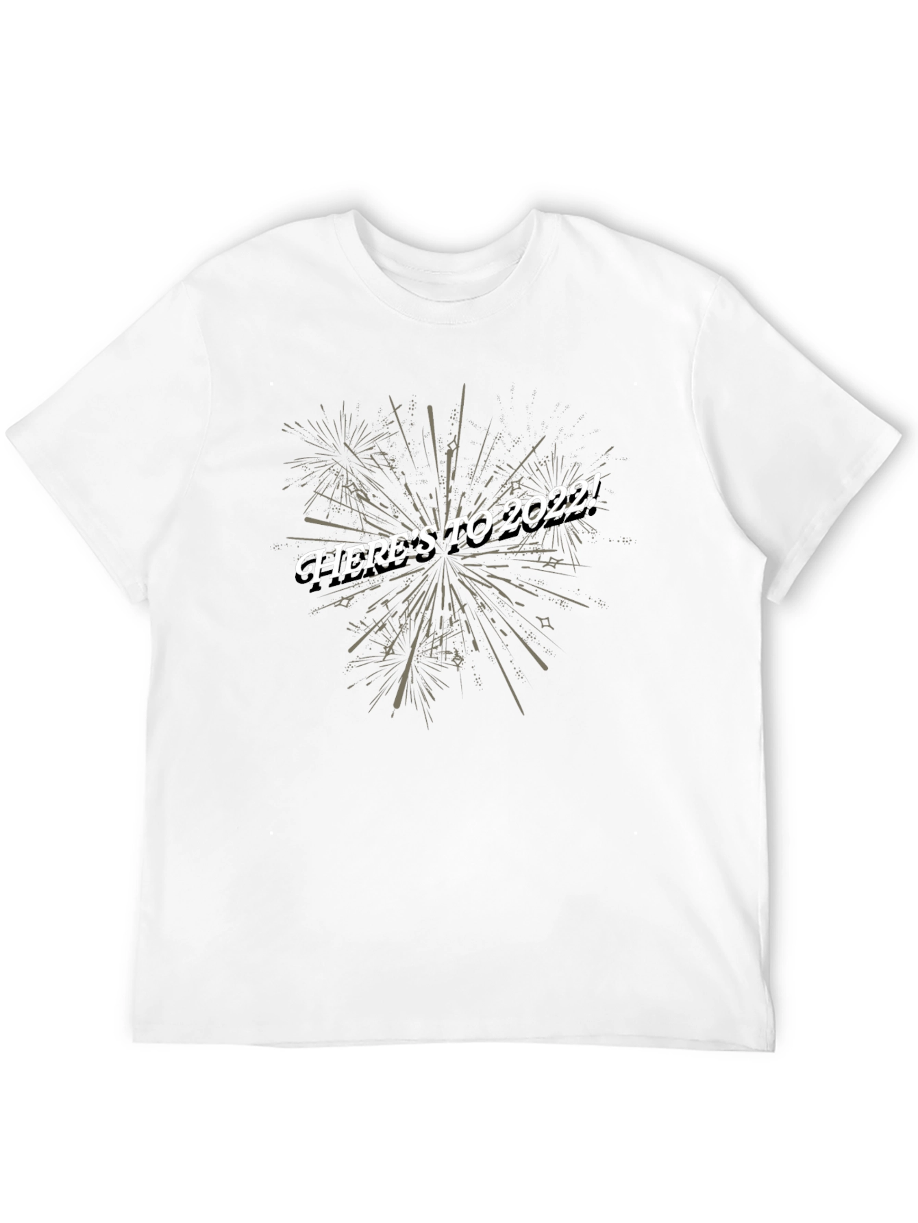 Heres to 2022! Black Graphic Tee