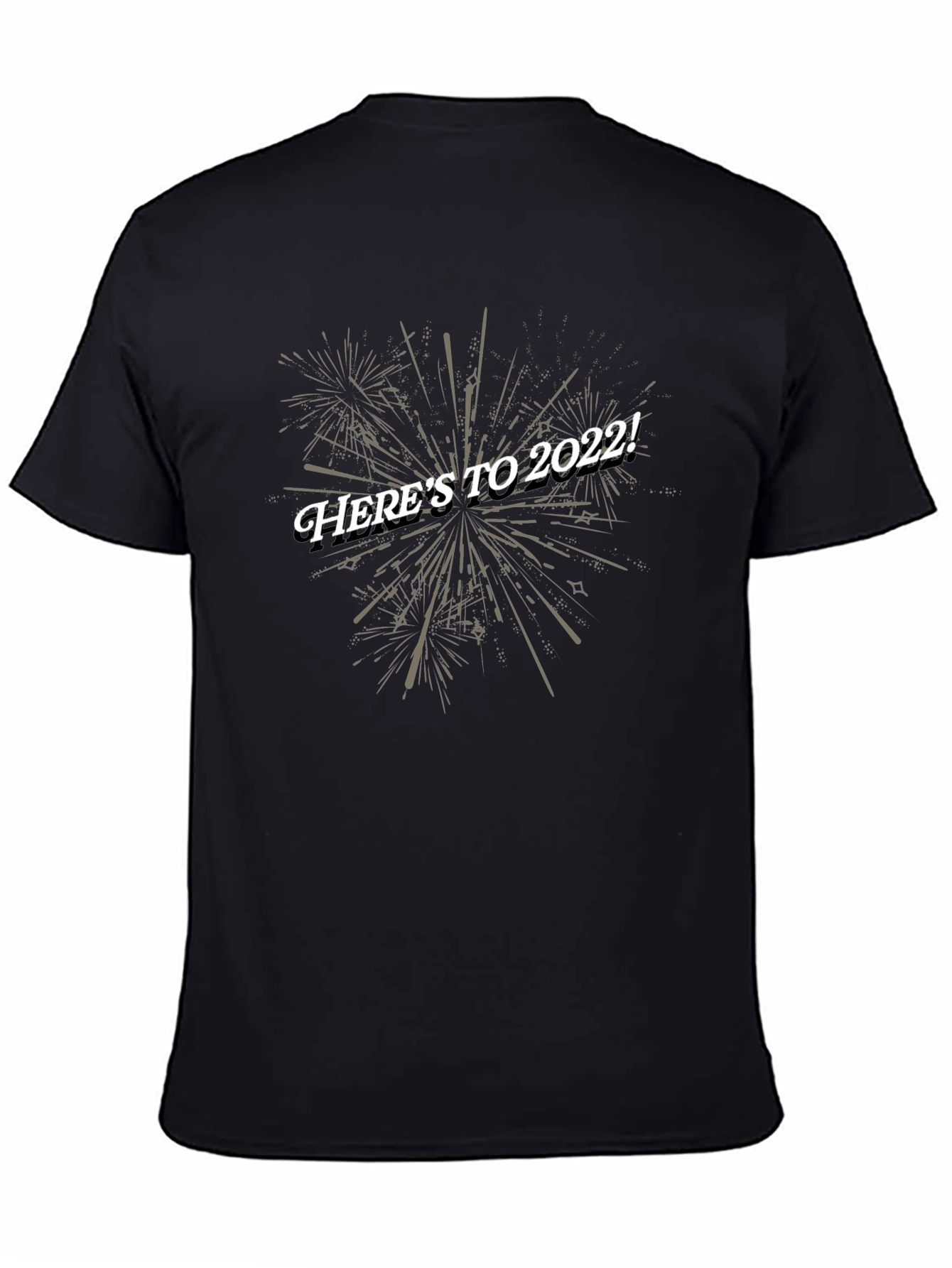 Heres to 2022! Black Graphic Tee