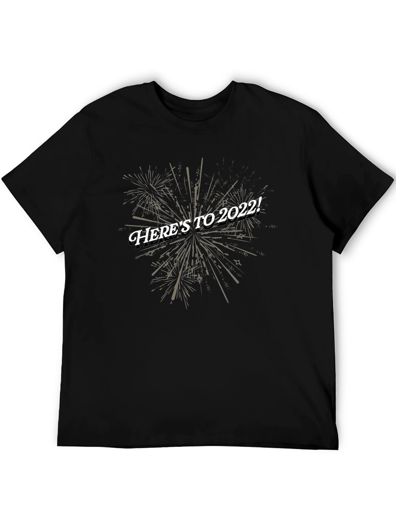 Heres to 2022! Black Graphic Tee