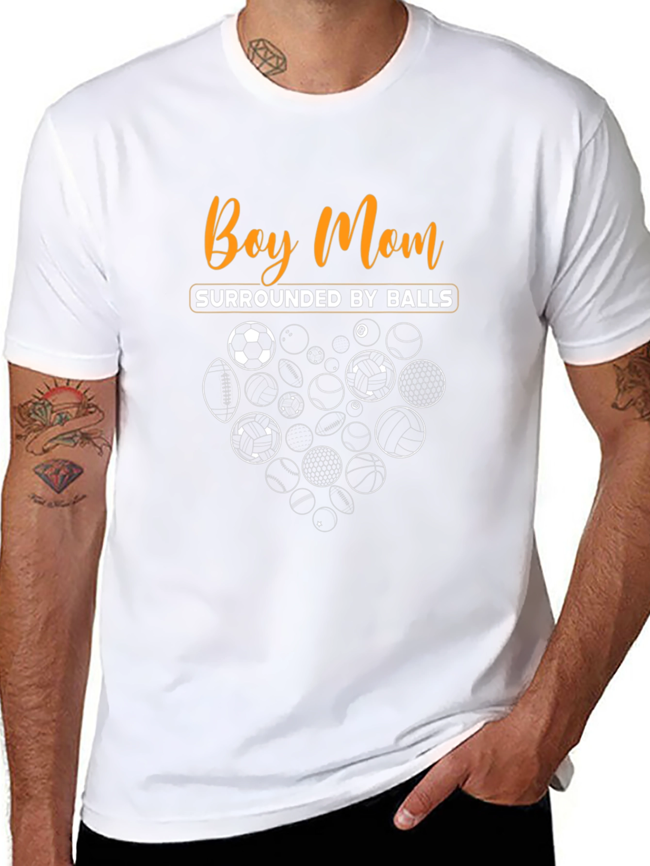 Boy Mom Surrounded by Balls T-Shirt