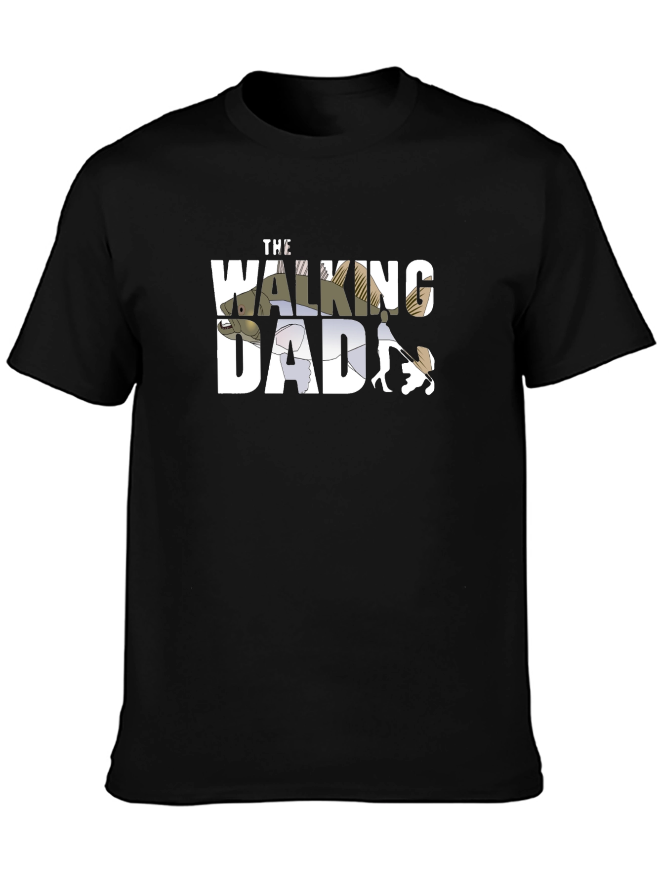 The Walking Dad Graphic T-Shirt - Black