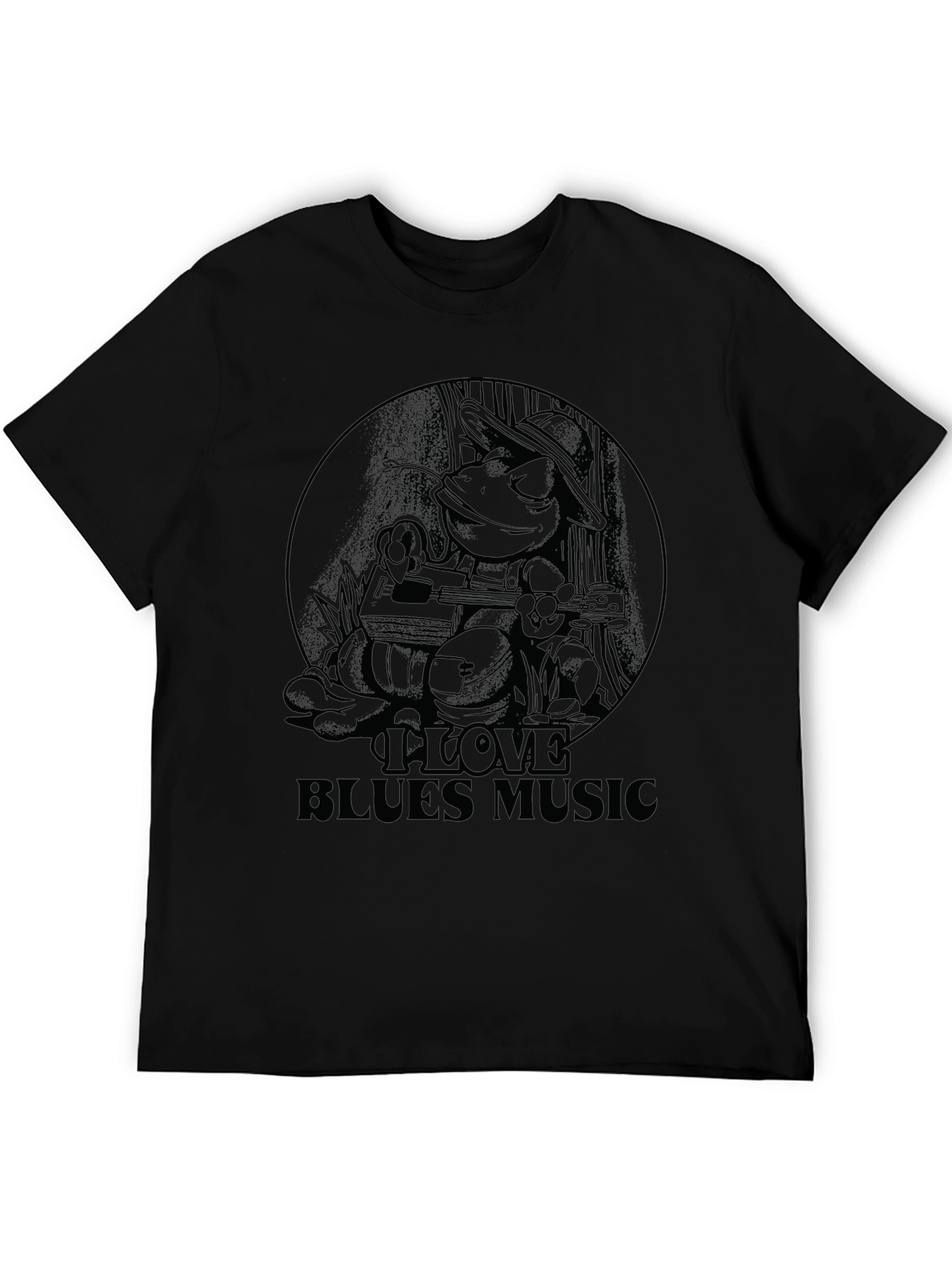 I Love Blues Music Graphic Tee