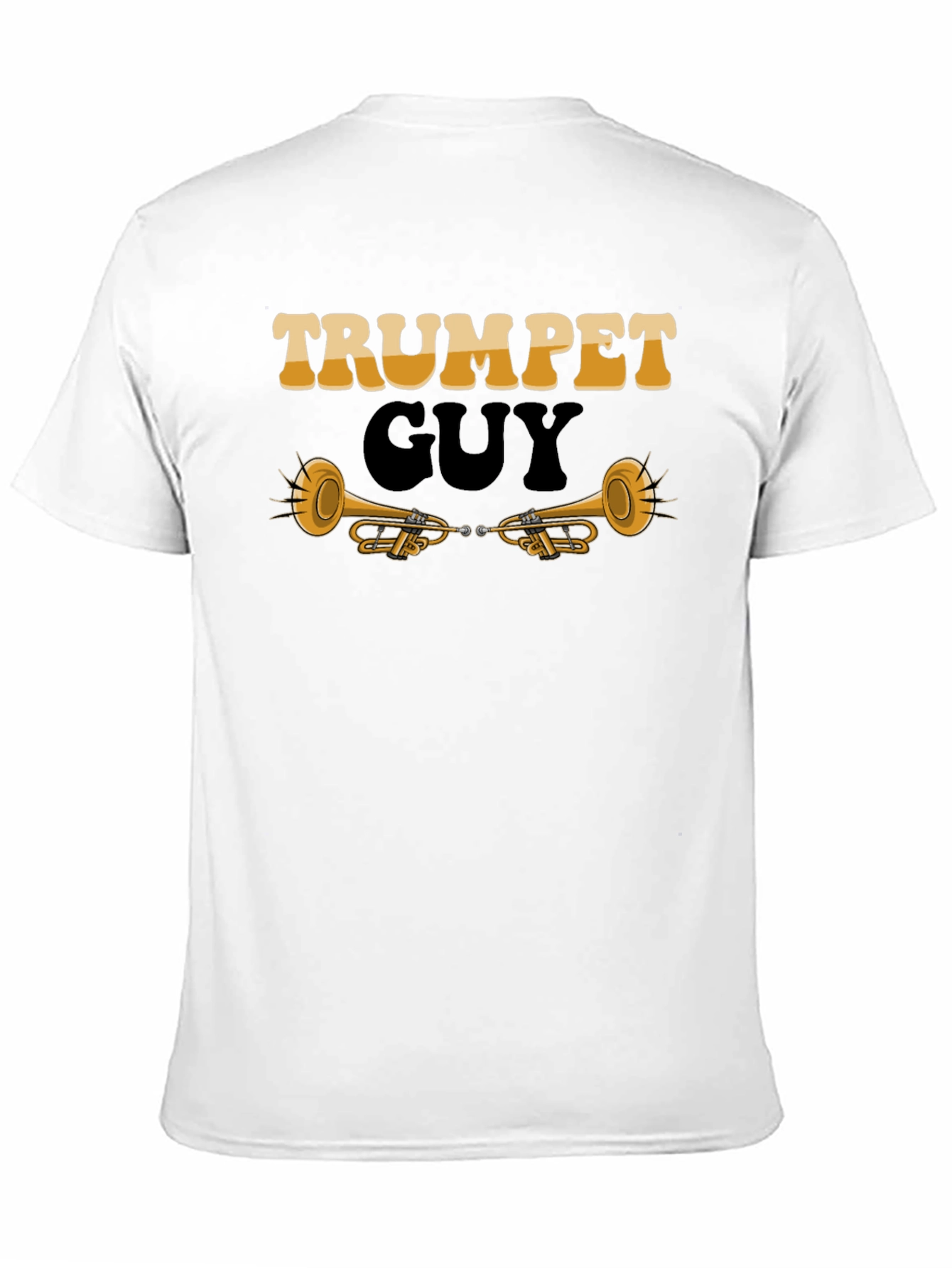 Trumpet Guy Graphic Tee - Musicians Novelty Shirt