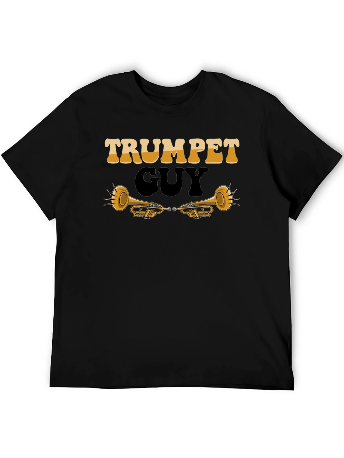 Trumpet Guy Graphic Tee - Musicians Novelty Shirt