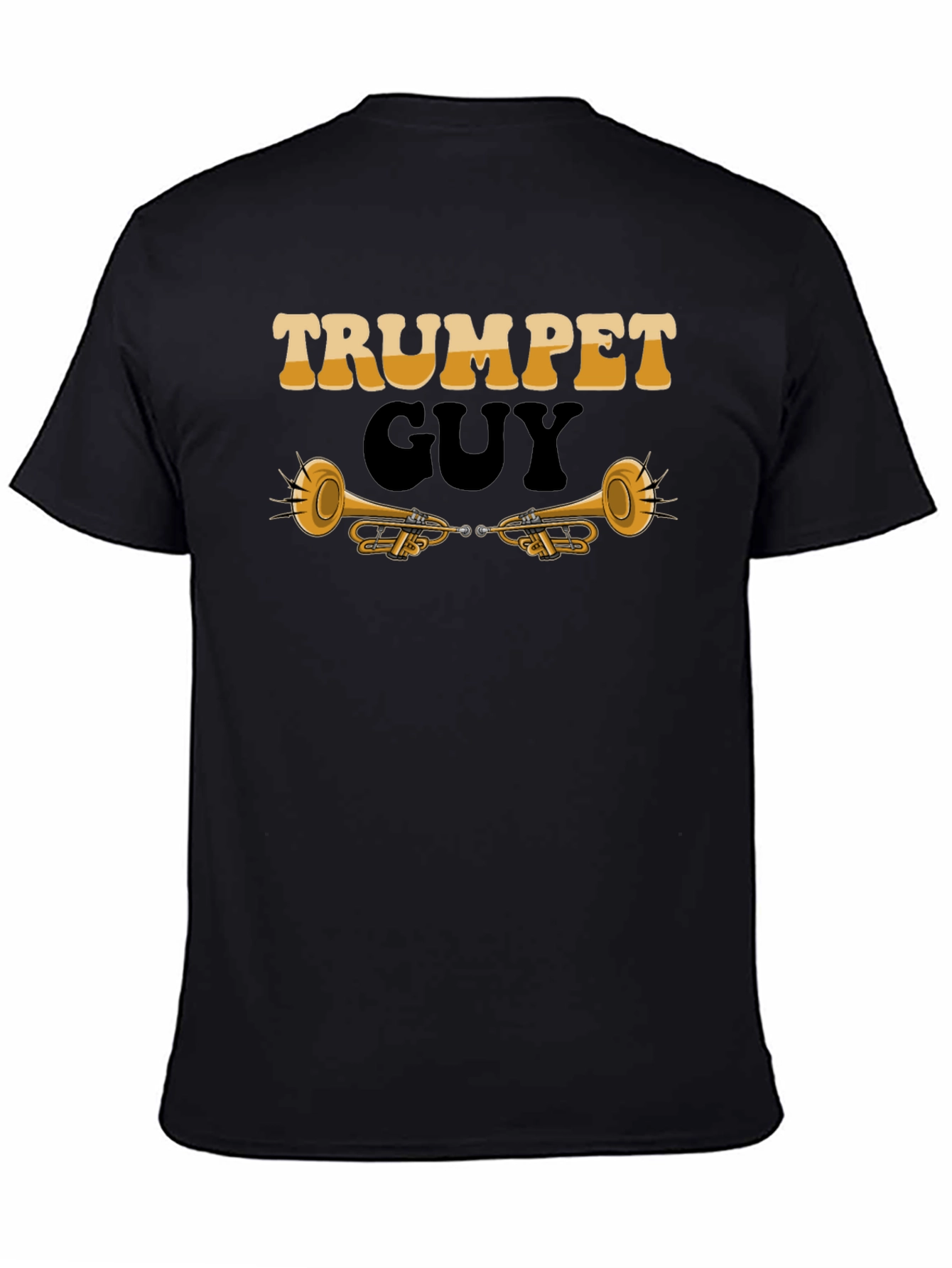 Trumpet Guy Graphic Tee - Musicians Novelty Shirt