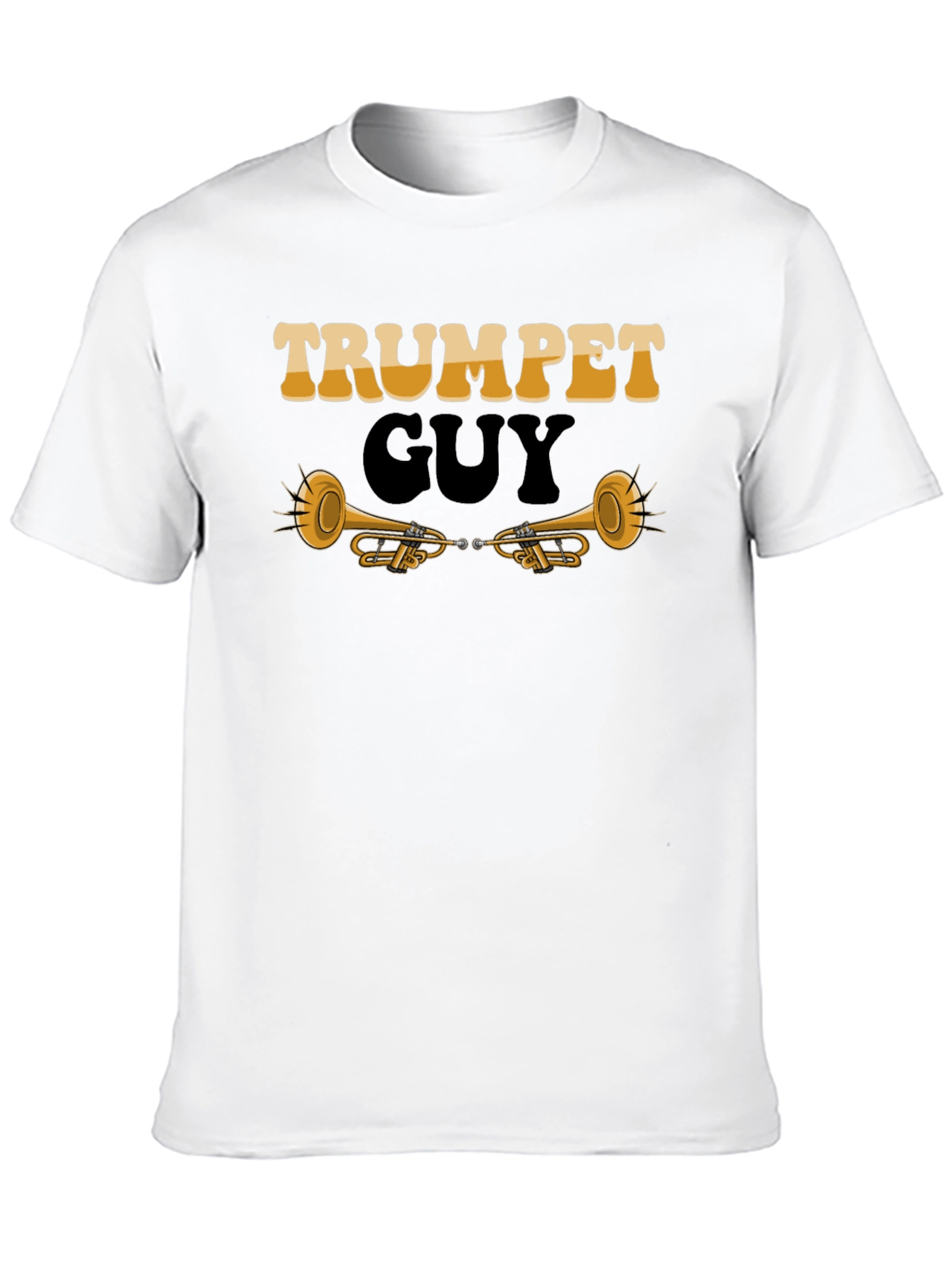 Trumpet Guy Graphic Tee - Musicians Novelty Shirt