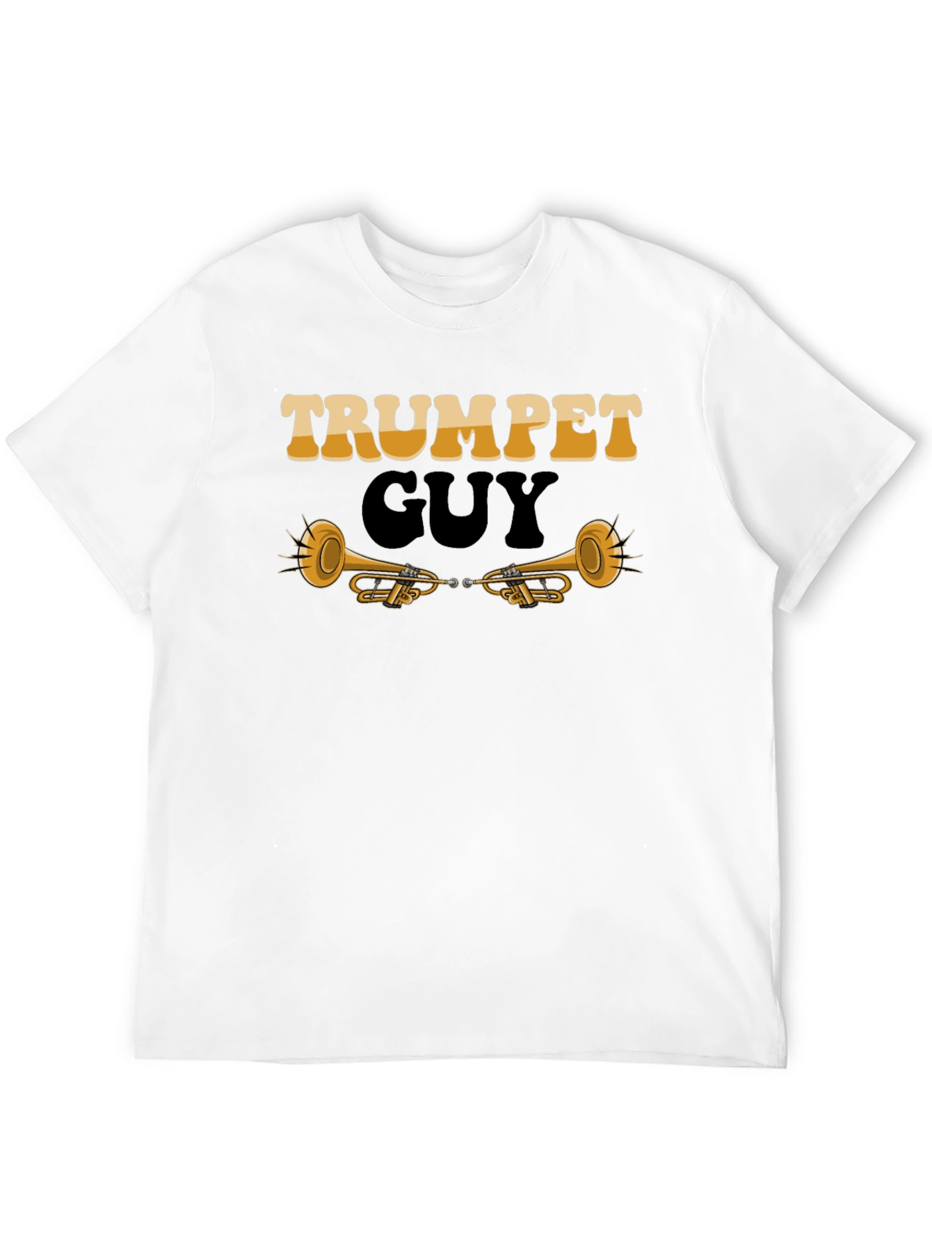 Trumpet Guy Graphic Tee - Musicians Novelty Shirt
