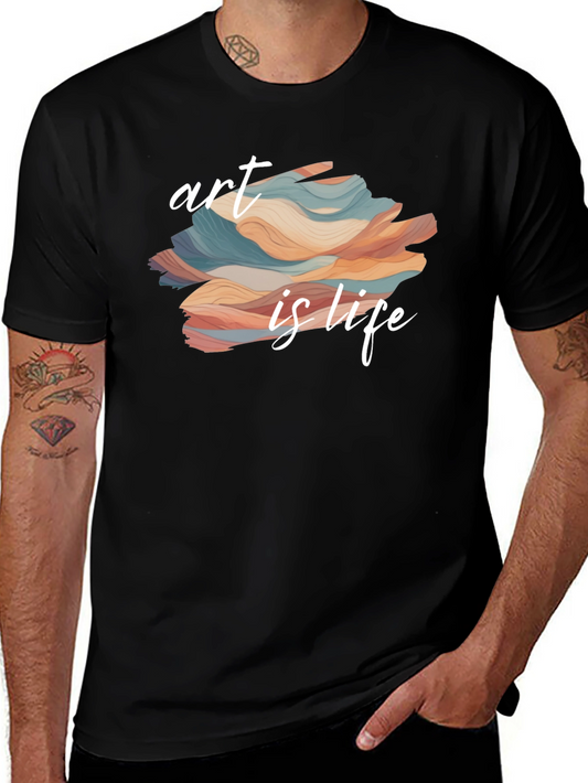 Art is Life Graphic Tee - Black