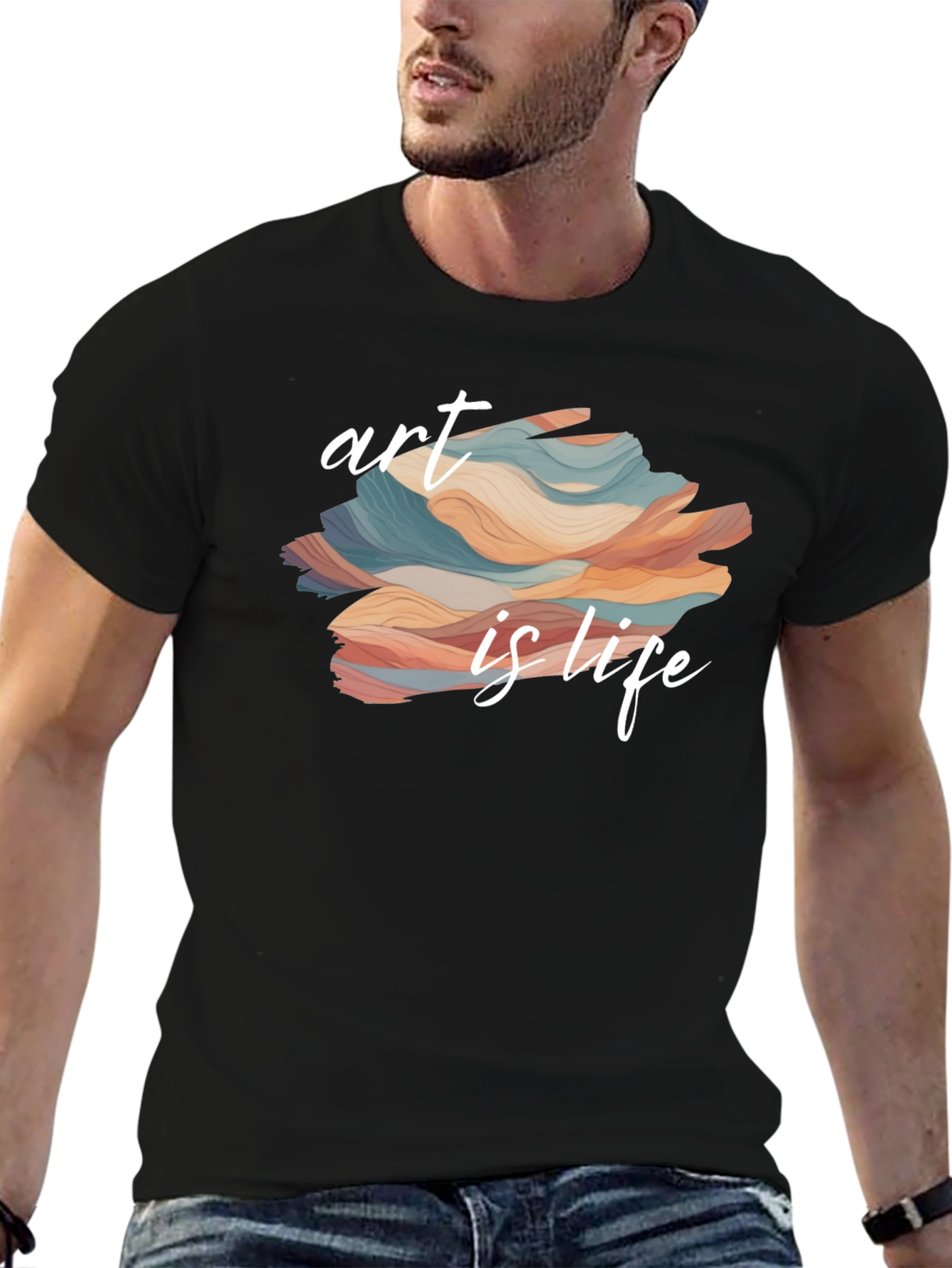 Art is Life Graphic Tee - Black