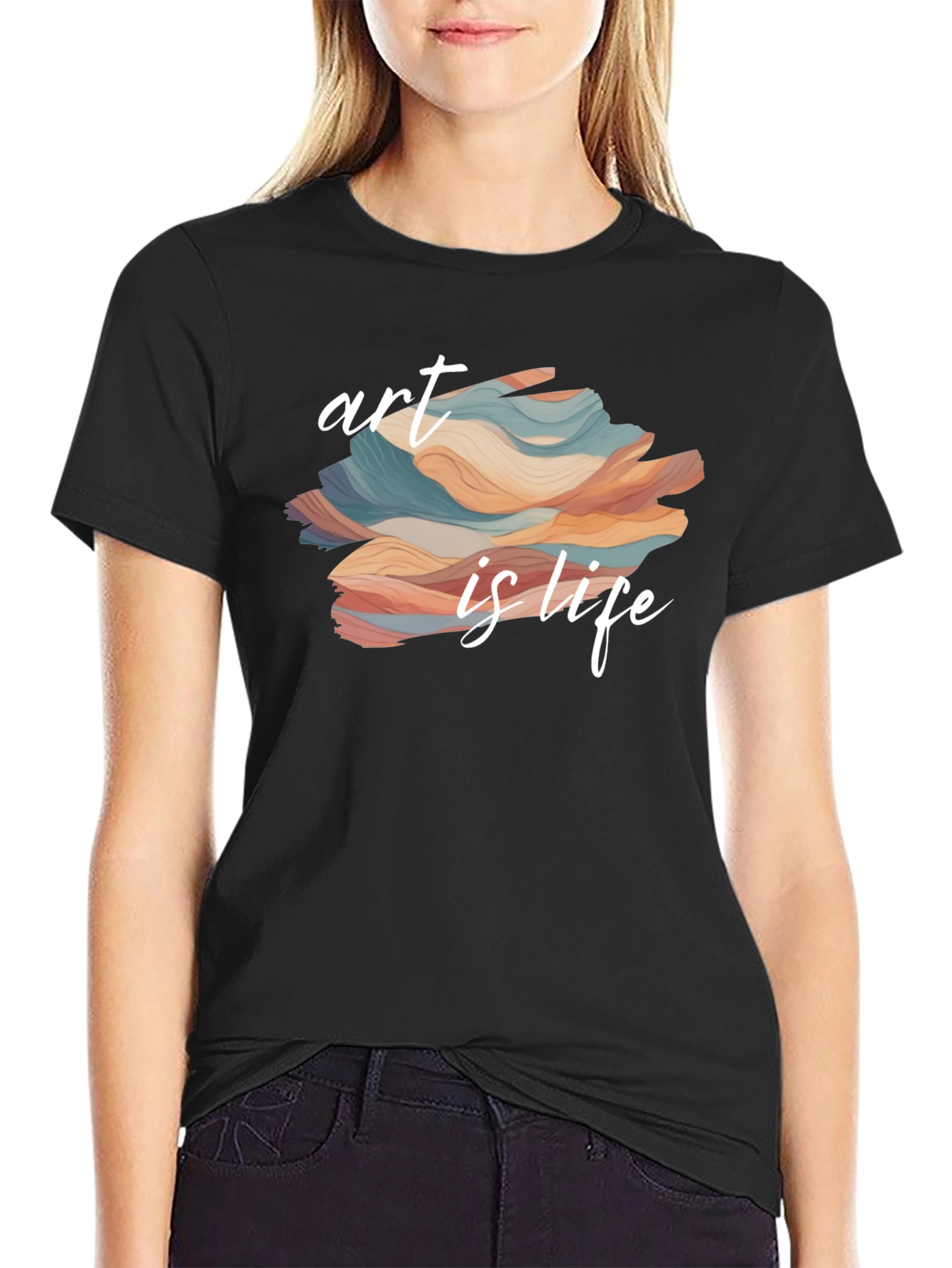 Art is Life Graphic Tee - Black