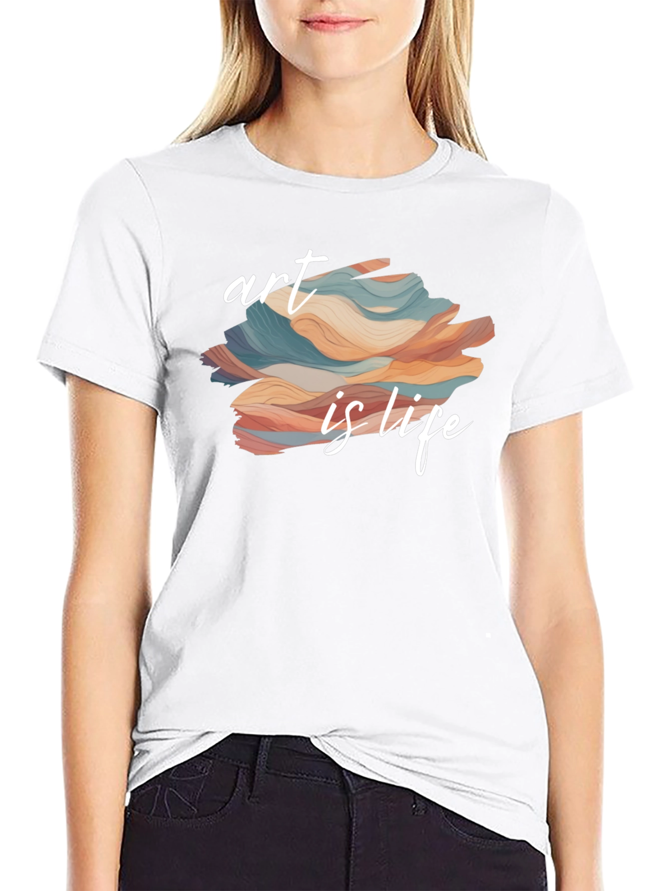Art is Life Graphic Tee - Black