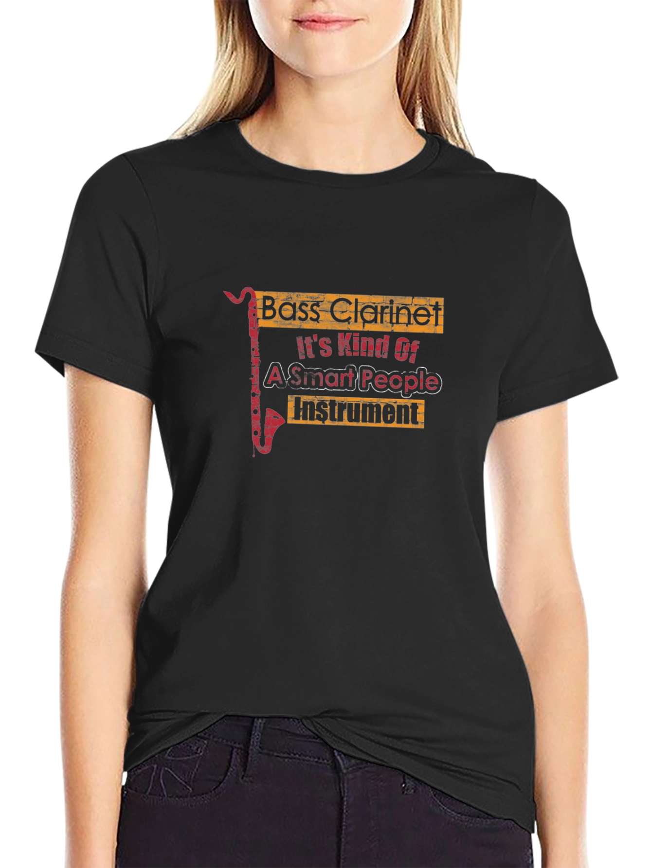 Bass Clarinet Smart People Instrument Graphic Tee