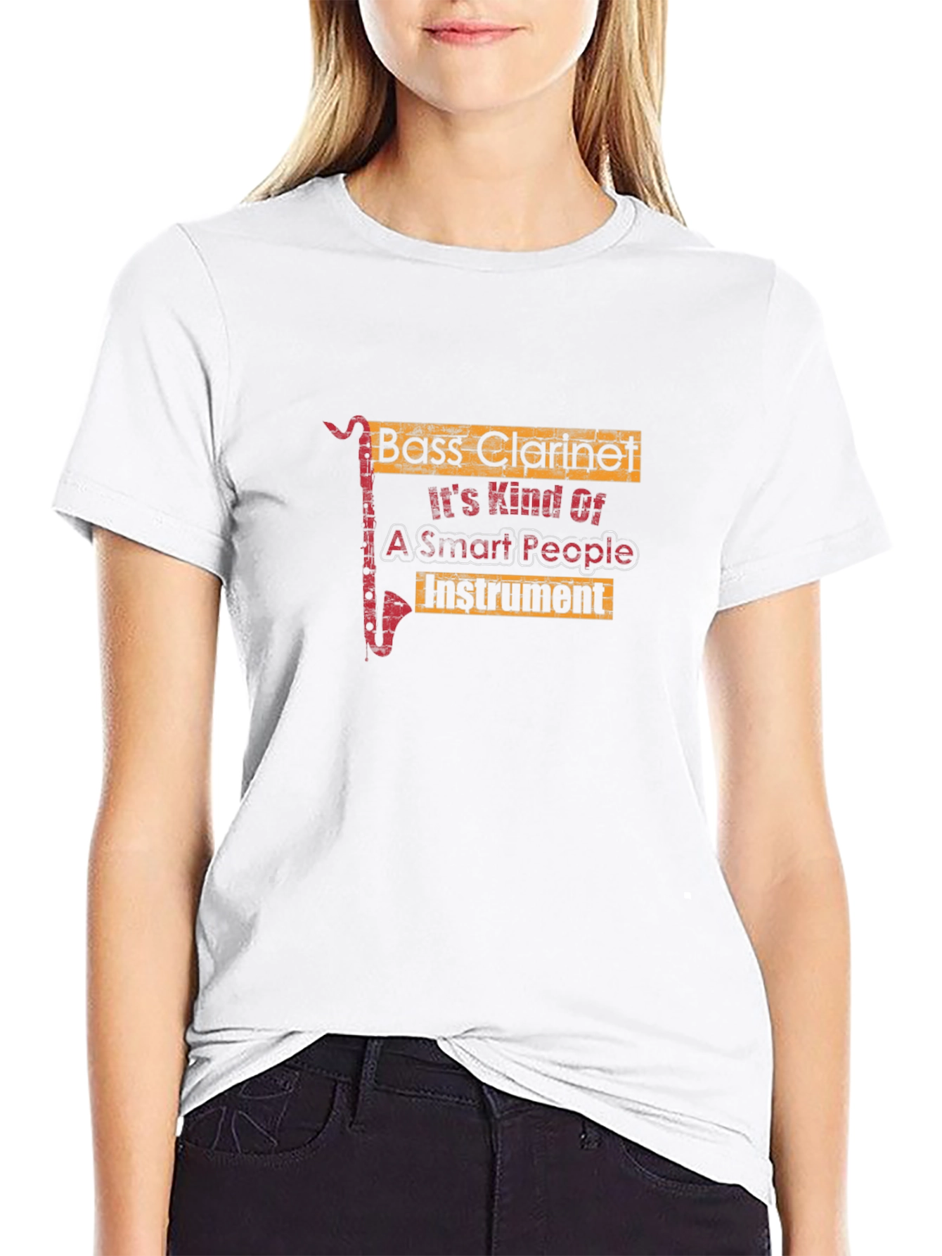 Bass Clarinet Smart People Instrument Graphic Tee