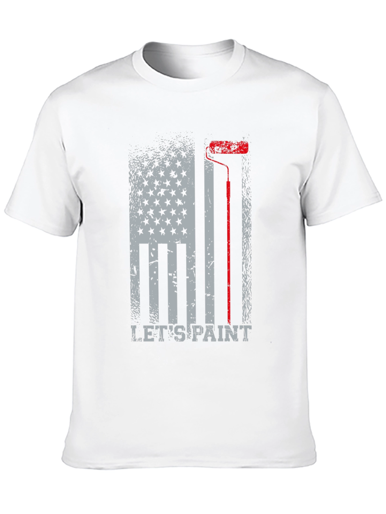 Lets Paint American Flag Graphic T-Shirt