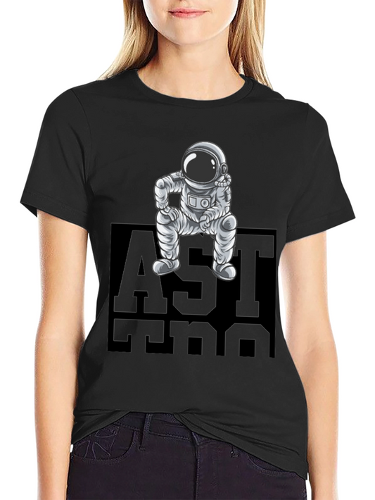 Astronaut Graphic Tee - Cool Space Design