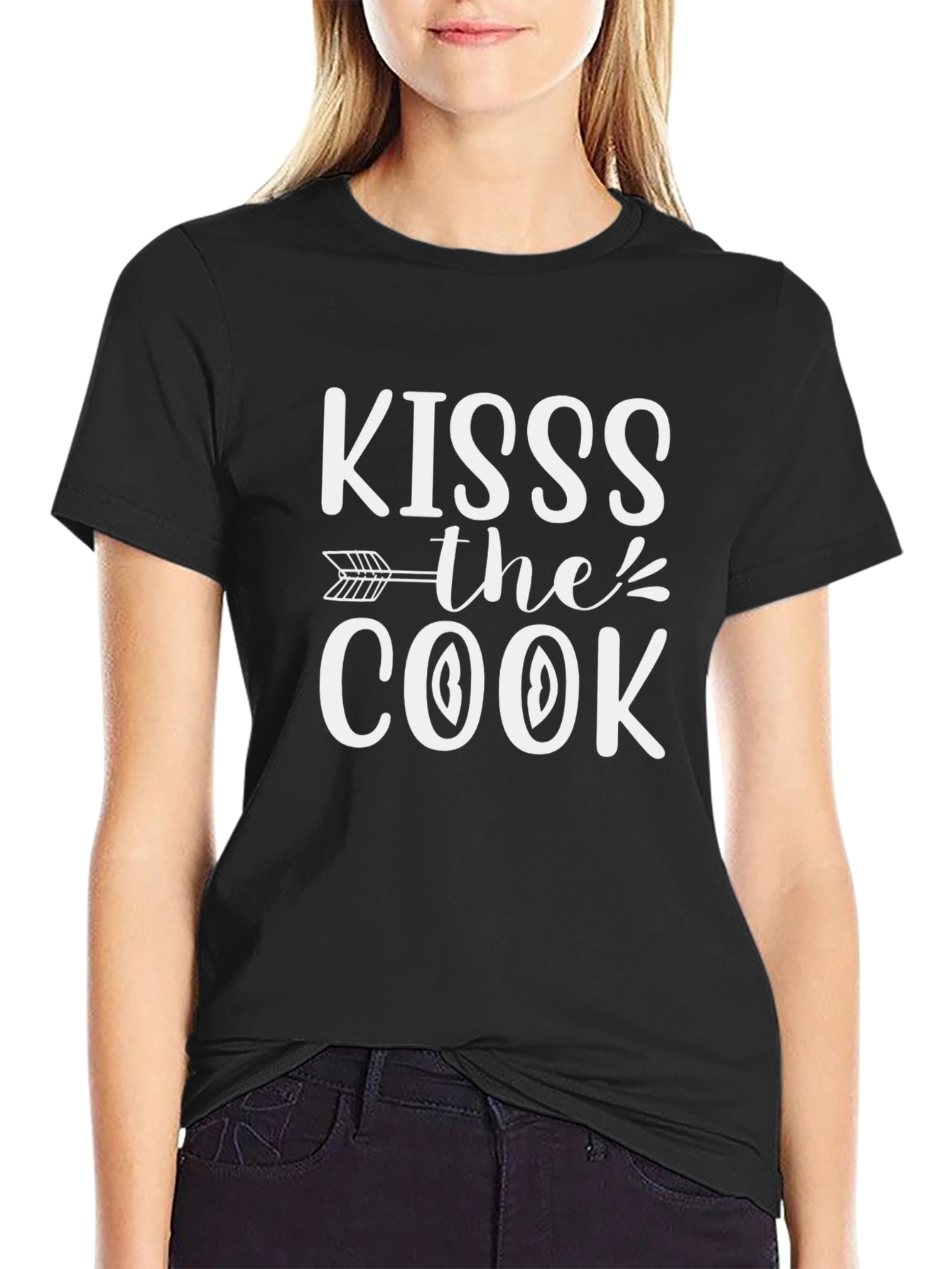 Kiss the Cook Graphic Tee - Black