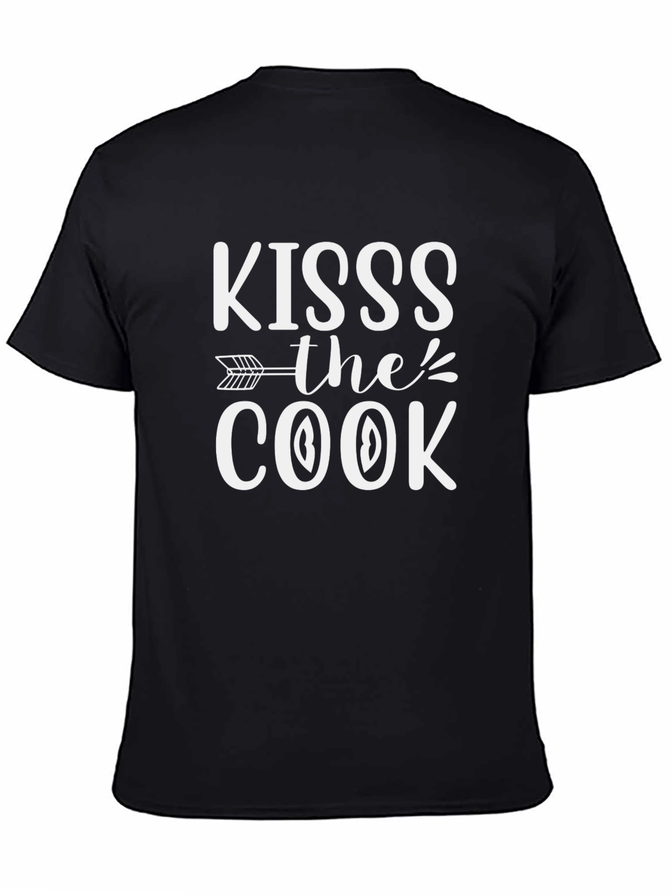 Kiss the Cook Graphic Tee - Black