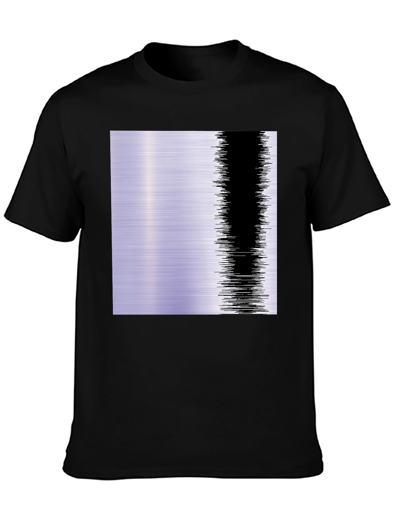 Modern Abstract Graphic T-Shirt - Black