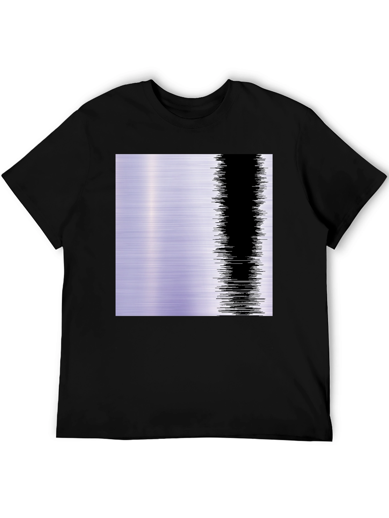 Modern Abstract Graphic T-Shirt - Black