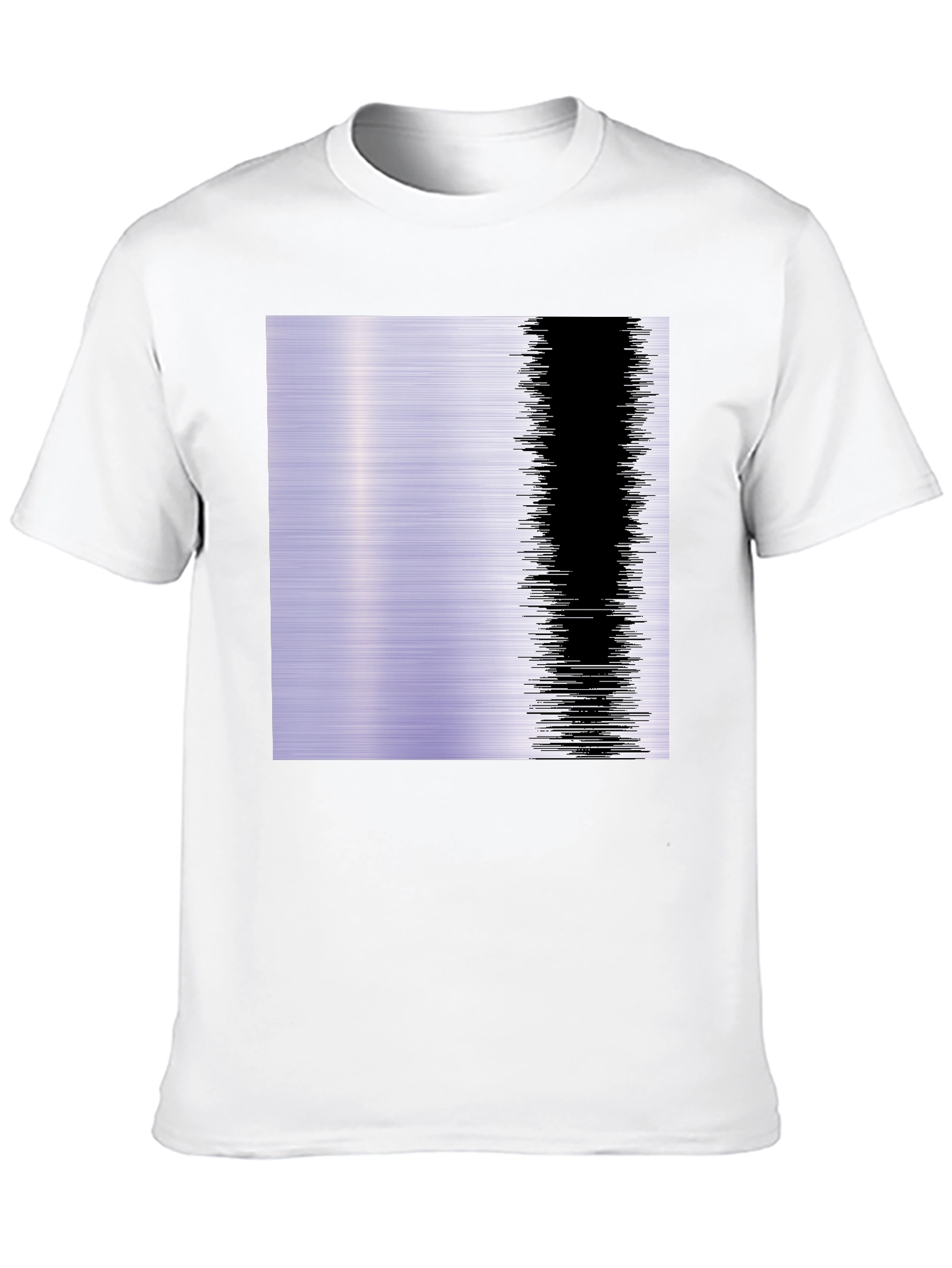 Modern Abstract Graphic T-Shirt - Black