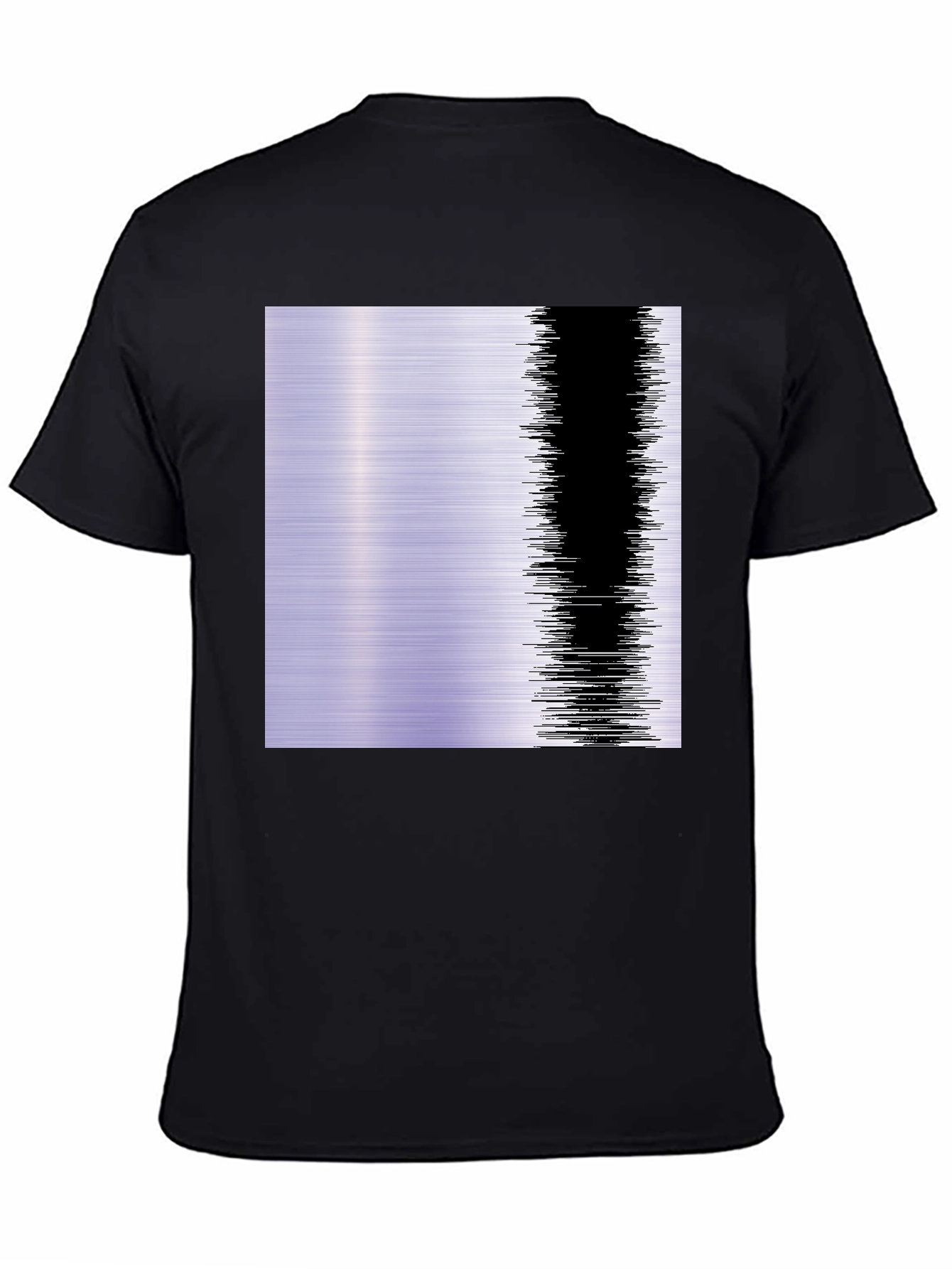 Modern Abstract Graphic T-Shirt - Black