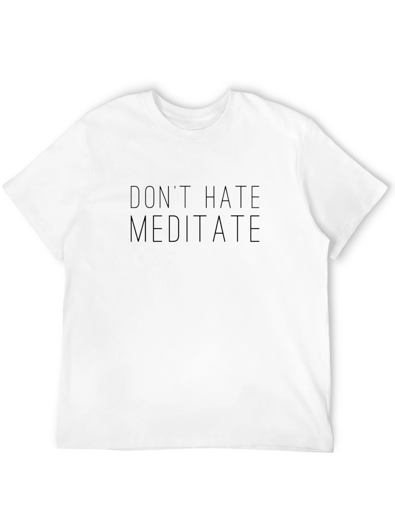 Meditate T-Shirt - Black Graphic Tee