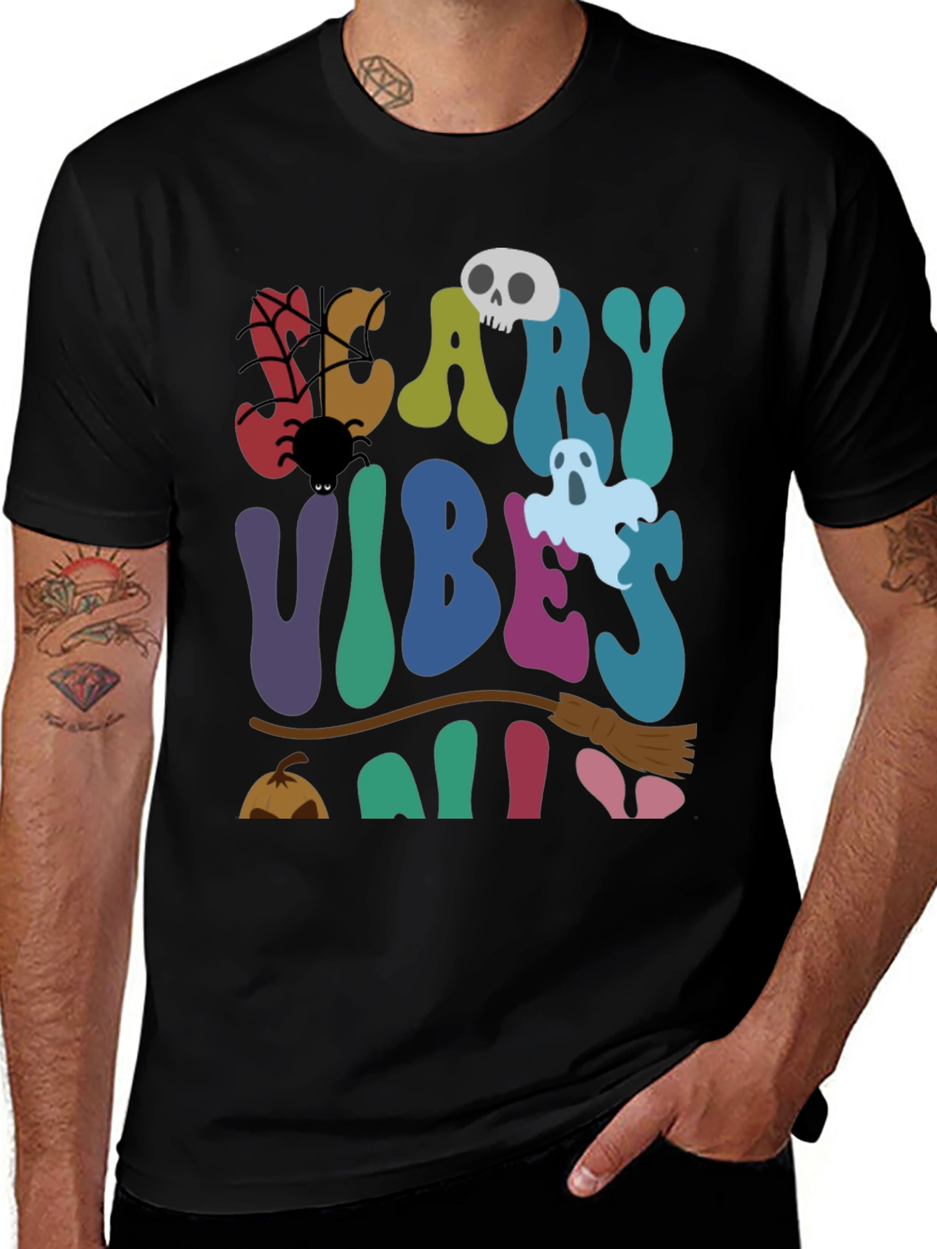 Scary Vibes Only Halloween T-Shirt