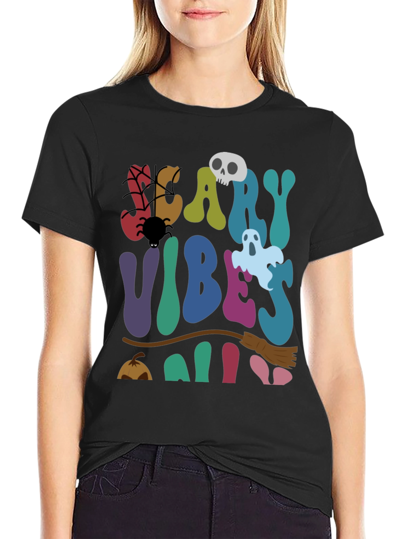Scary Vibes Only Halloween T-Shirt