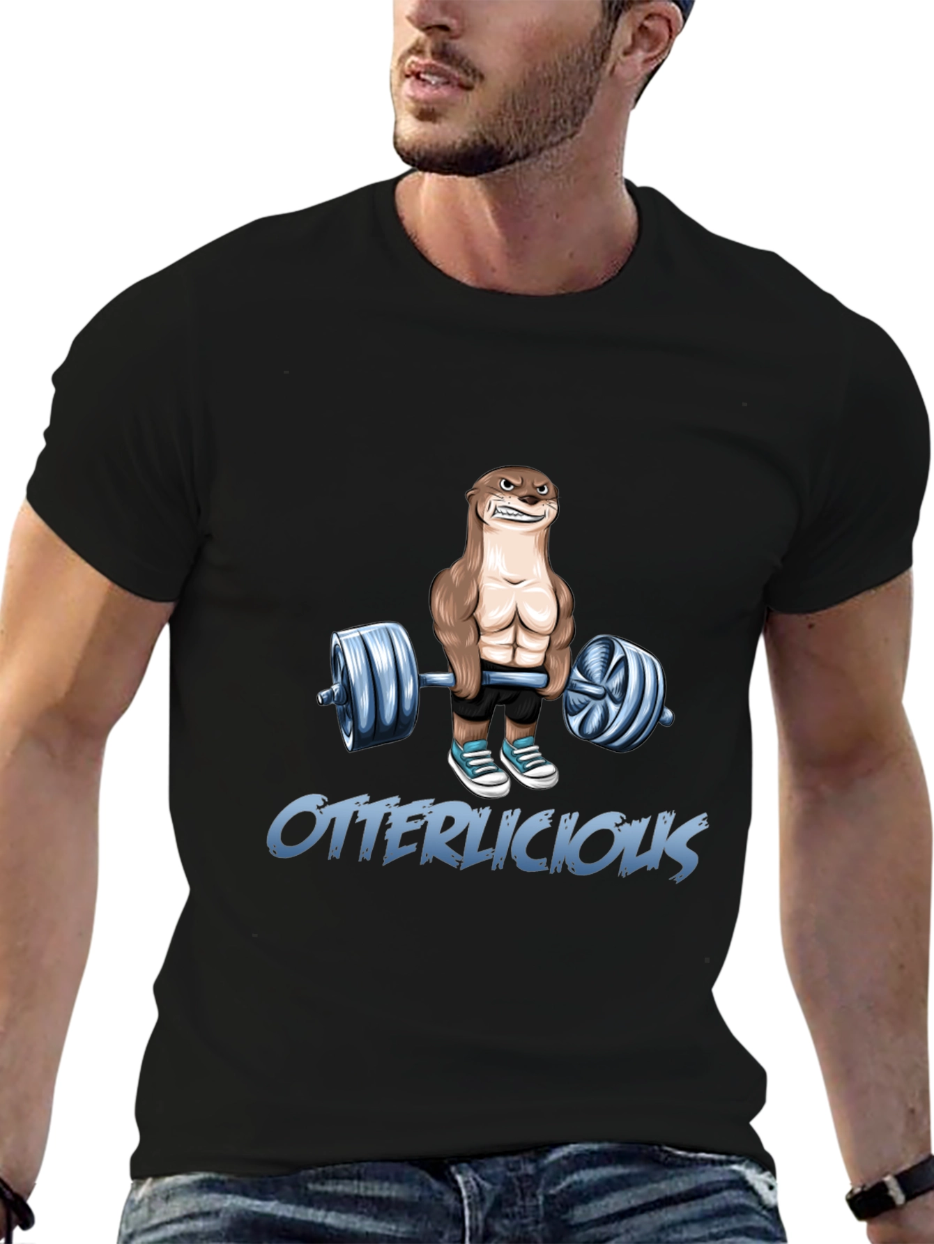 Otterlicious Workout T-Shirt - Funny Fitness Tee