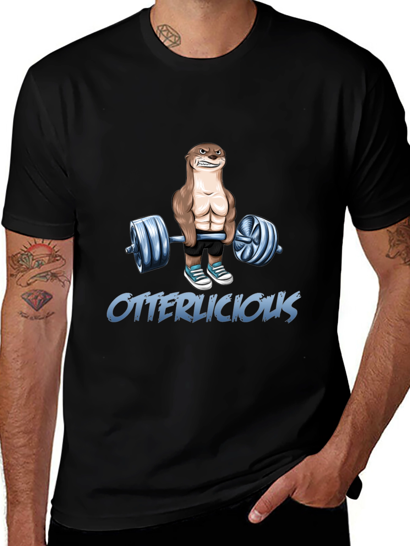 Otterlicious Workout T-Shirt - Funny Fitness Tee